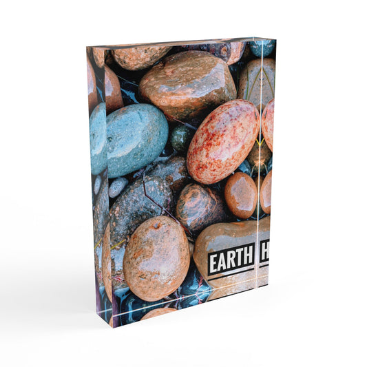 Swamis Vibe Surf and Sunsets Photo Block #78. EARTH Nature-Themed Photo Block, Earth Decor, Landscape Display, Home Accent, Stone Art, Rustic Gift