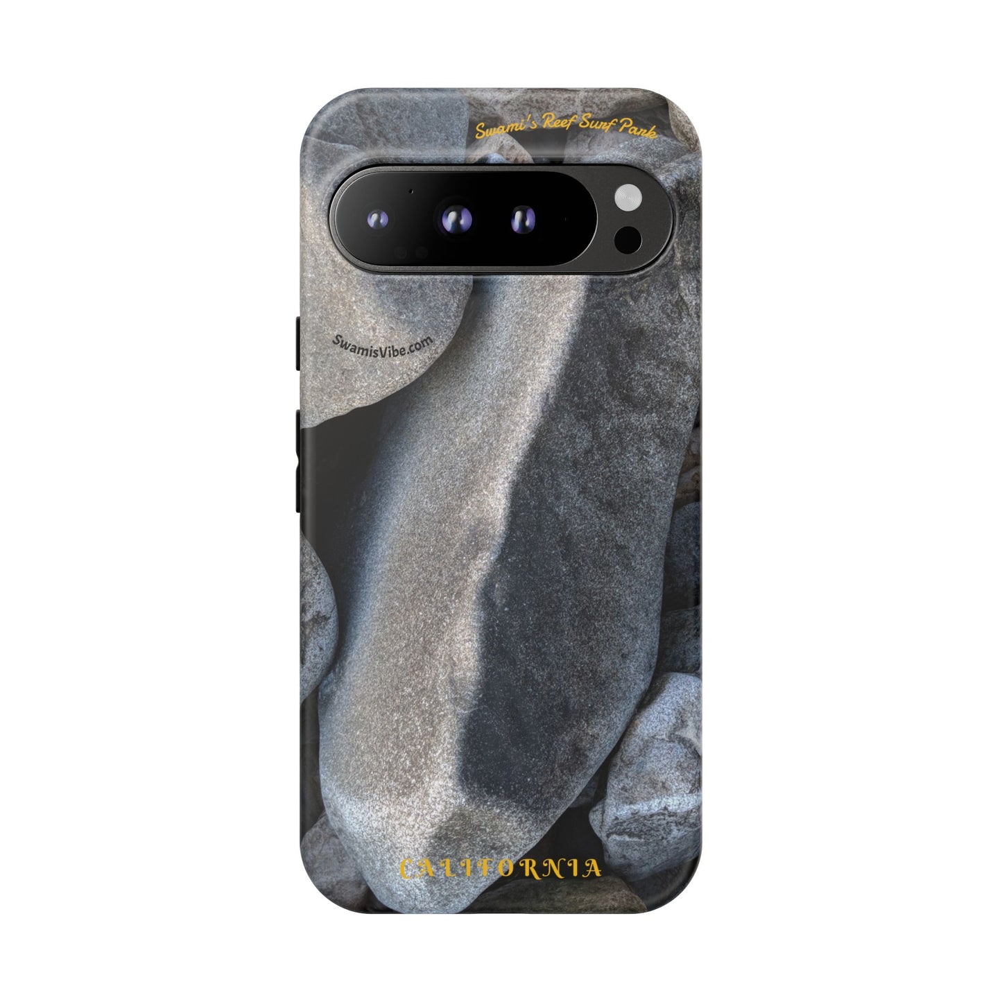 Swamis Vibe Encinitas California JSE Phone Case Designs #3. Swamis Beach Melted Rocks Durable Phone Case with Rock Design, Tough Cases for Outdoorsy Souls, Unique Gift for Nature Lovers, Perfect for Hiking and Adventure