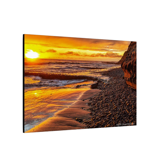 Swamis Vibe Encinitas California JSE Photograph #308 Swamis Reef Sunset Beach Canvas Art, Stretched Wall Decor, Coastal Home Decor, Ocean Sunset Artwork, Beach Lover Gift