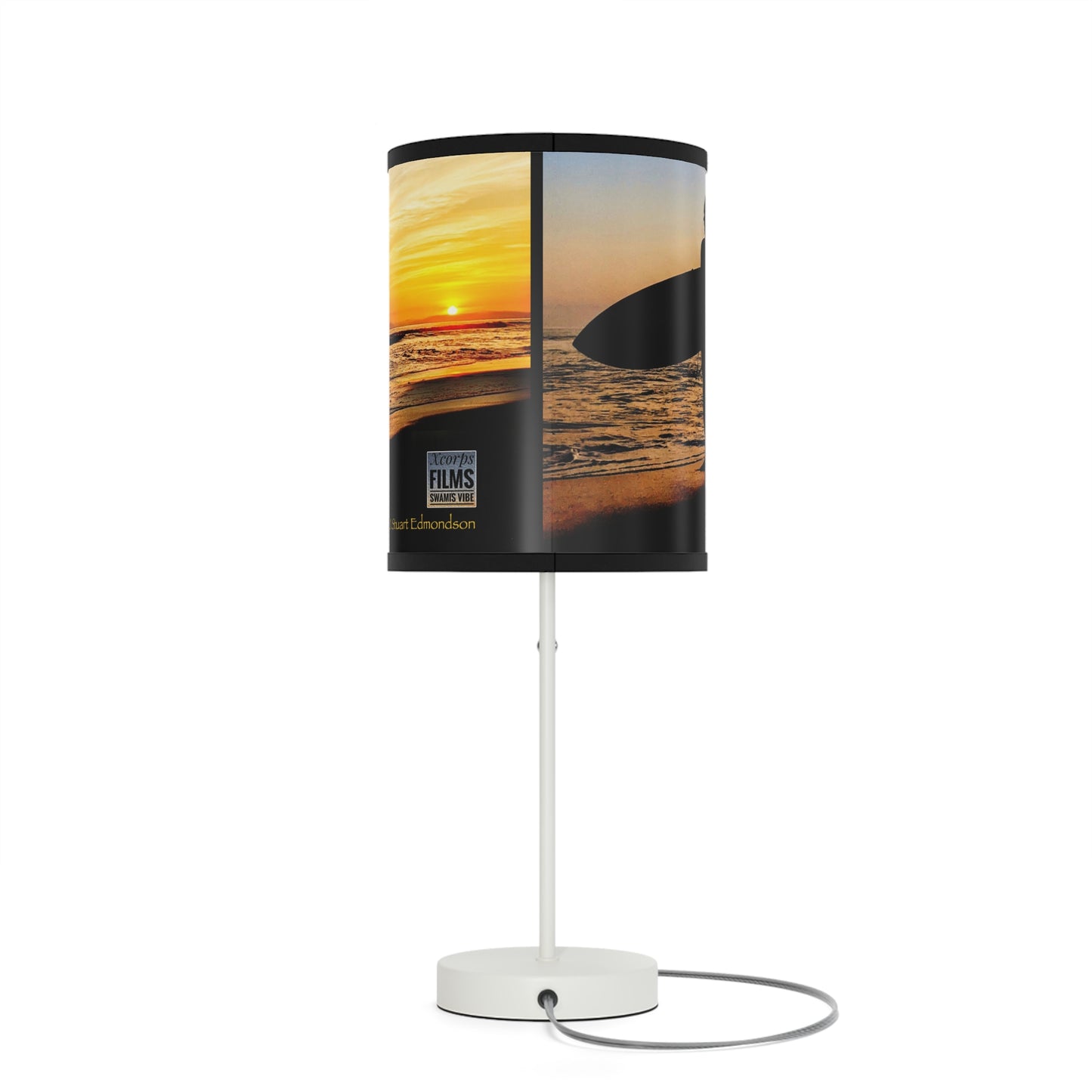 Swamis Vibe Encinitas California Beach Sunset Surfer Desk Lamp #6 Desk Table Lamp Surf themed Table Lamp, Perfect for Beach Lovers, Coastal Decor, Home Lighting, Gift for Surfers, Nautical Room Accent
