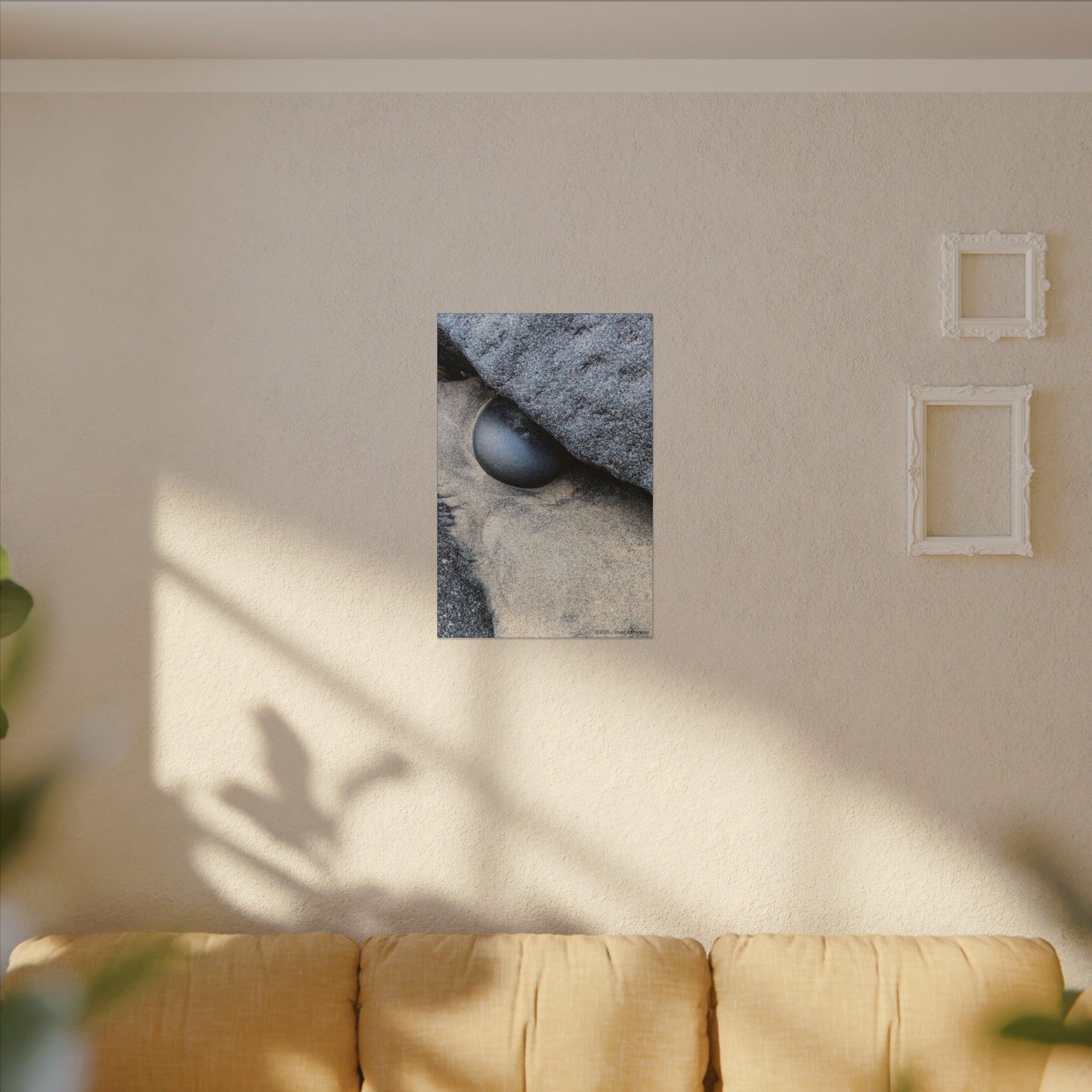 Swamis Vibe Encinitas California JSE Photograph #238 Swamis Rock Abstractions - The Dragons Eye Nature Canvas Art Print, Modern Home Decor, Wall Art, Gift for Nature Lovers, Elegant Room Decoration, Unique Artwork