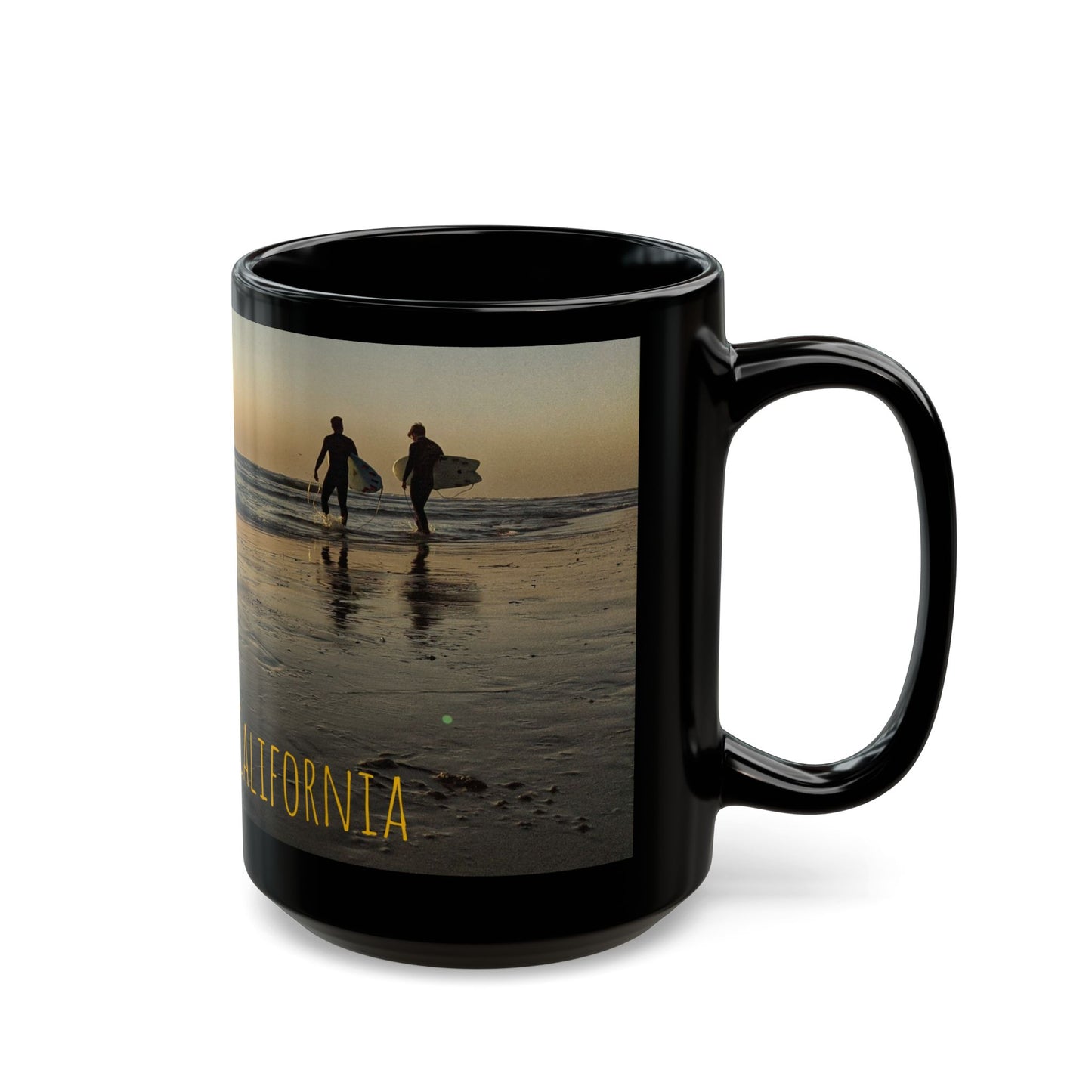Swamis Vibe Encinitas California JSE Designs Swamis Vibe Ceramic Mug #2. Beach Vibes Coffee Mug - Encinitas California, Surfing Gift, Ocean Lover, Summer Memories, Travel Keepsake