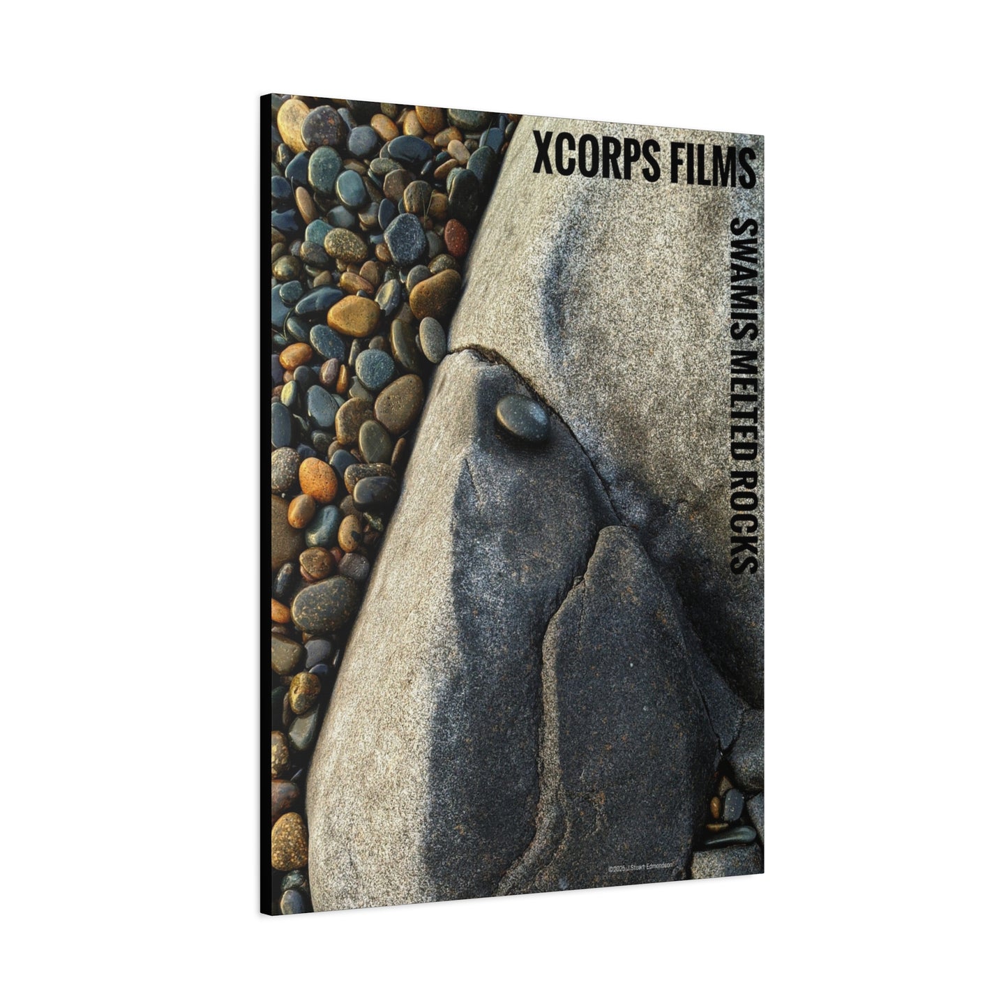 Swamis Vibe Encinitas California JSE Photograph #140 Swamis Melted Rocks Nature-Inspired Canvas Art Print, Home Decor, Wall Art, Gift Idea, Landscape Decor, Rock Design, Nature Lover's Art