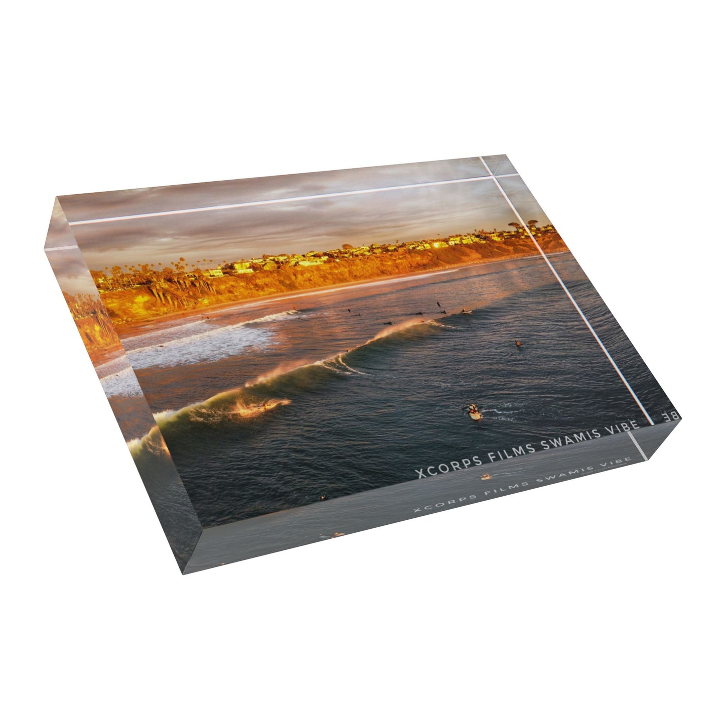 Swamis Vibe Surf and Sunsets 3D Photo Blocks - Swamis Offshore  Surf Photography Block, Ocean Wall Art, Beach Decor, Coastal Home Accent, Unique Gift for Surf Lovers