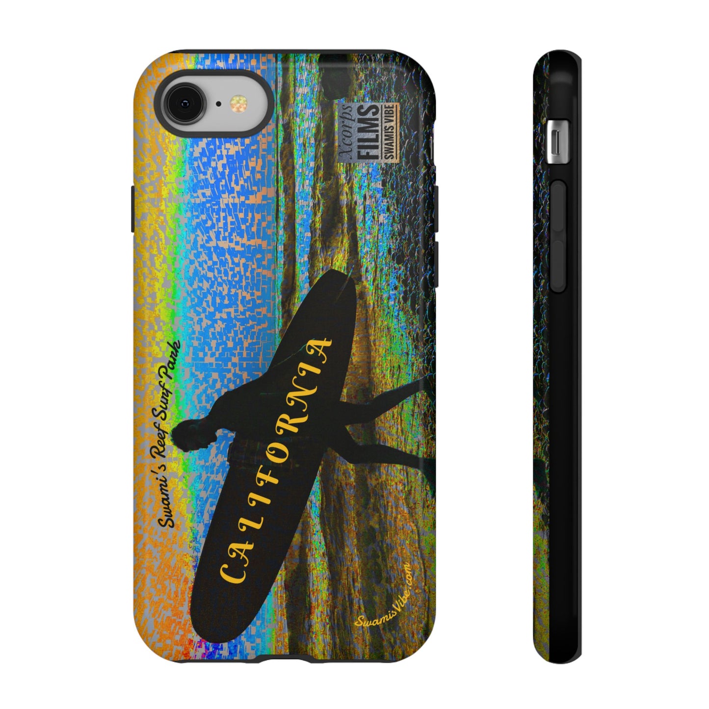 Swamis Vibe Encinitas California JSE Phone Case Designs #1 Swamis Beach Vibe California Surf Phone Case, Tropical Vibes, Ideal for Beach Lovers, Unique Gift for Summer, Vacation Accessories, Trendy Style