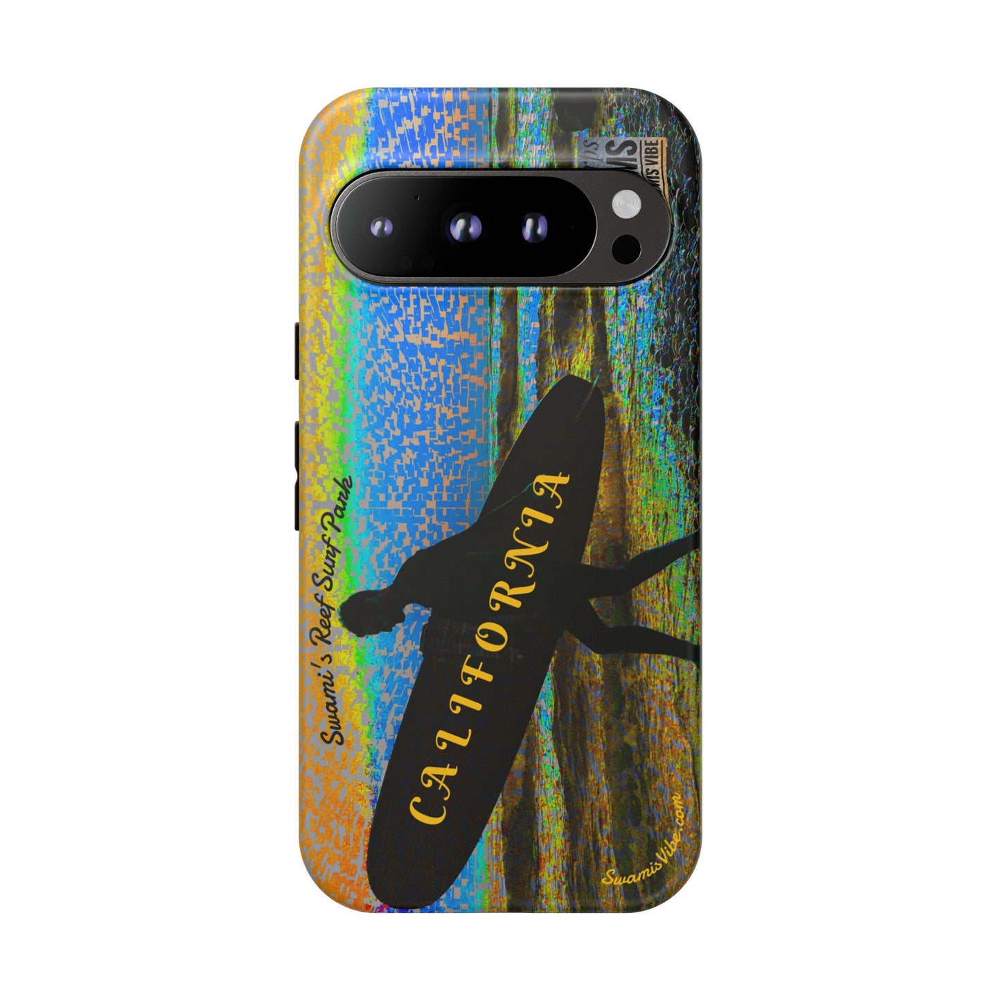 Swamis Vibe Encinitas California JSE Phone Case Designs #1 Swamis Beach Vibe California Surf Phone Case, Tropical Vibes, Ideal for Beach Lovers, Unique Gift for Summer, Vacation Accessories, Trendy Style