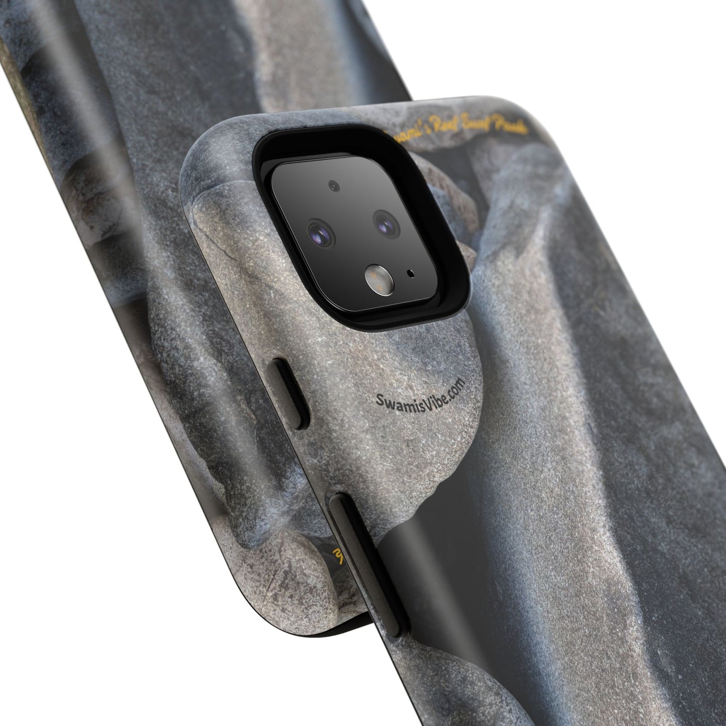 Swamis Vibe Encinitas California JSE Phone Case Designs #3. Swamis Beach Melted Rocks Durable Phone Case with Rock Design, Tough Cases for Outdoorsy Souls, Unique Gift for Nature Lovers, Perfect for Hiking and Adventure