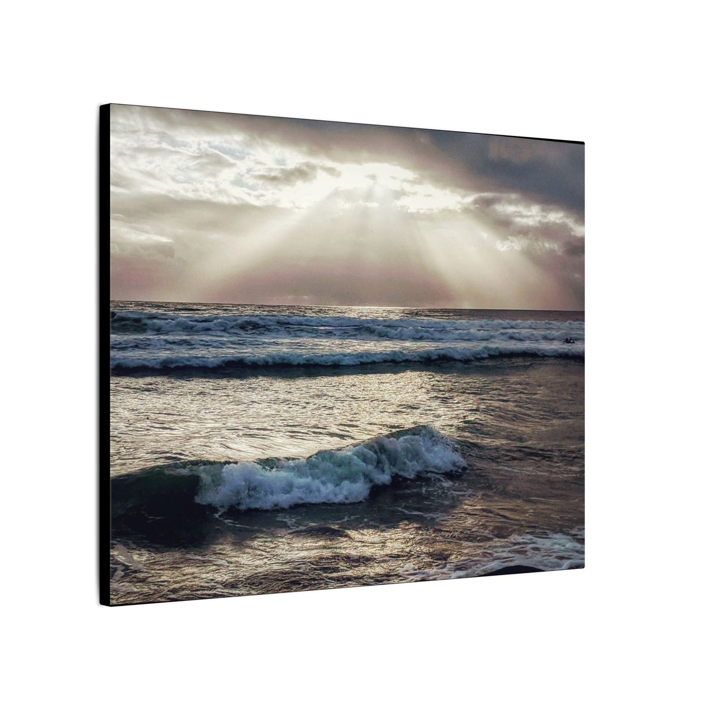 Swamis Vibe Encinitas California JSE Photograph #1256 Swamis Sun Rays Canvas Wall Art, Ocean Sunset Decor, Coastal Home Decor, Beach Wall Art, Nautical Wall Art