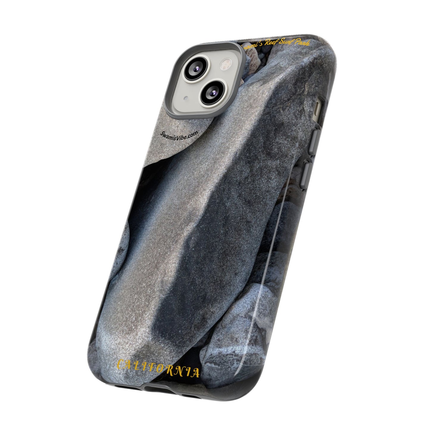 Swamis Vibe Encinitas California JSE Phone Case Designs #3. Swamis Beach Melted Rocks Durable Phone Case with Rock Design, Tough Cases for Outdoorsy Souls, Unique Gift for Nature Lovers, Perfect for Hiking and Adventure