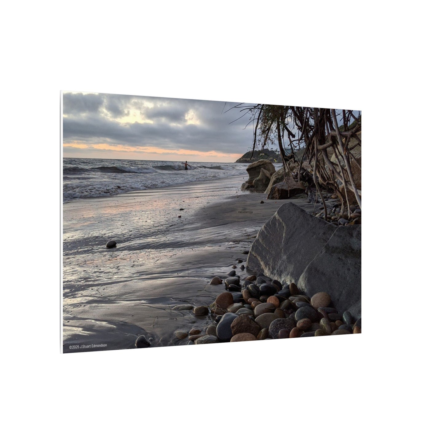 Swamis Vibe Encinitas California JSE Photography Canvas Print #1221 South Swamis Coastal Serenity Matte Canvas Print, Beach Decor, Ocean Wall Art, Nature Photography, Home Office Decoration