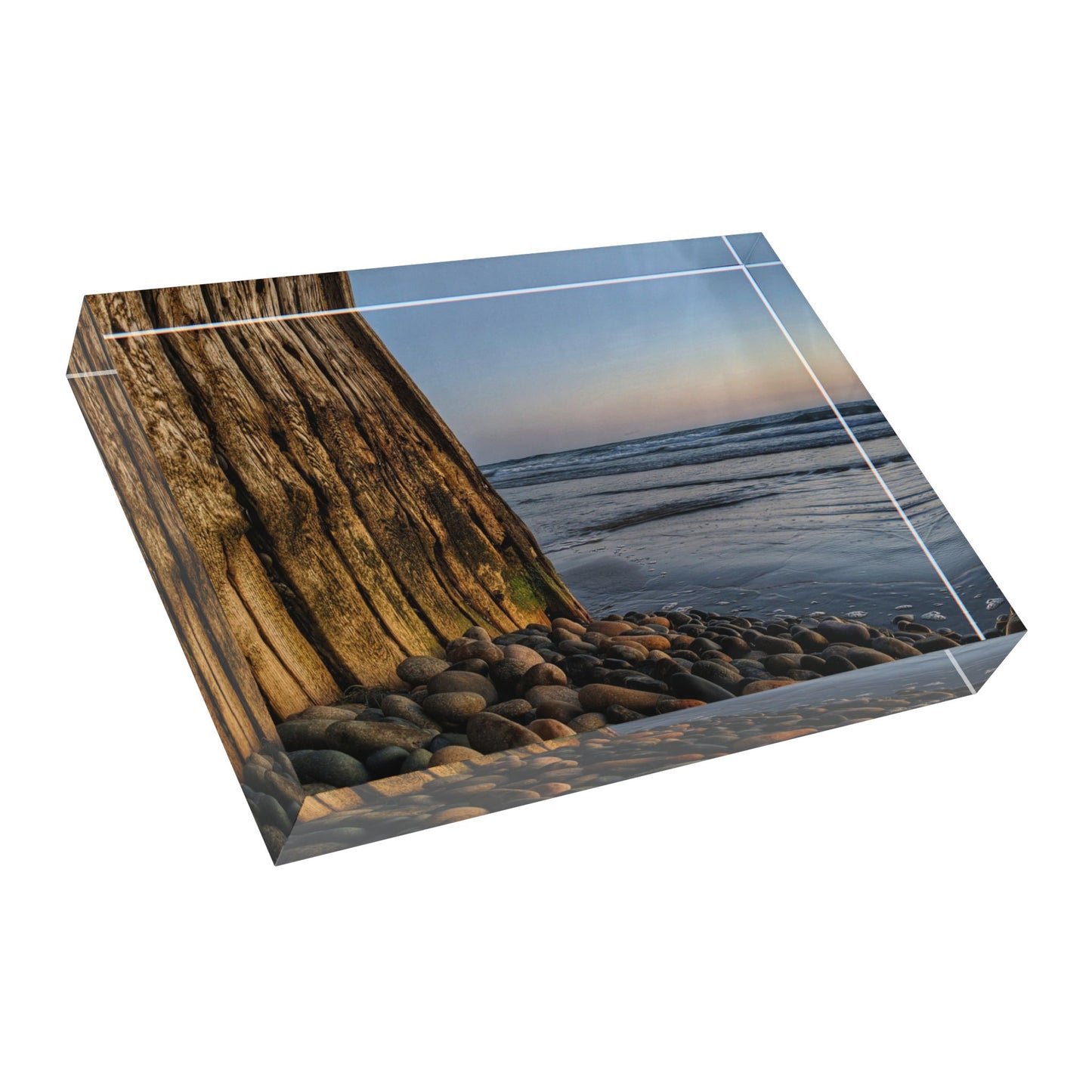 Swamis Vibe Surf and Sunsets Beacons Beach Wood Ocean Coastal Photo Block, Ocean Art Display, Beach Wall Decor, Home Accent for Beach Lovers, Gift for Ocean Enthusiasts, Nature Photography