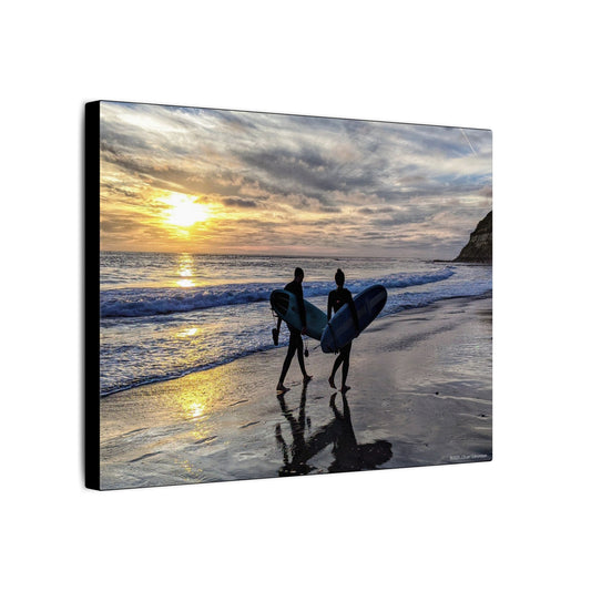 Swamis Vibe Encinitas California JSE Photograph #431 Swamis Silver Sunset Surfers Sunset Surfing Canvas Wall Art | Beach Decor, Ocean Sunset, Surfing Artwork, Home Decor, Gift for Surfers