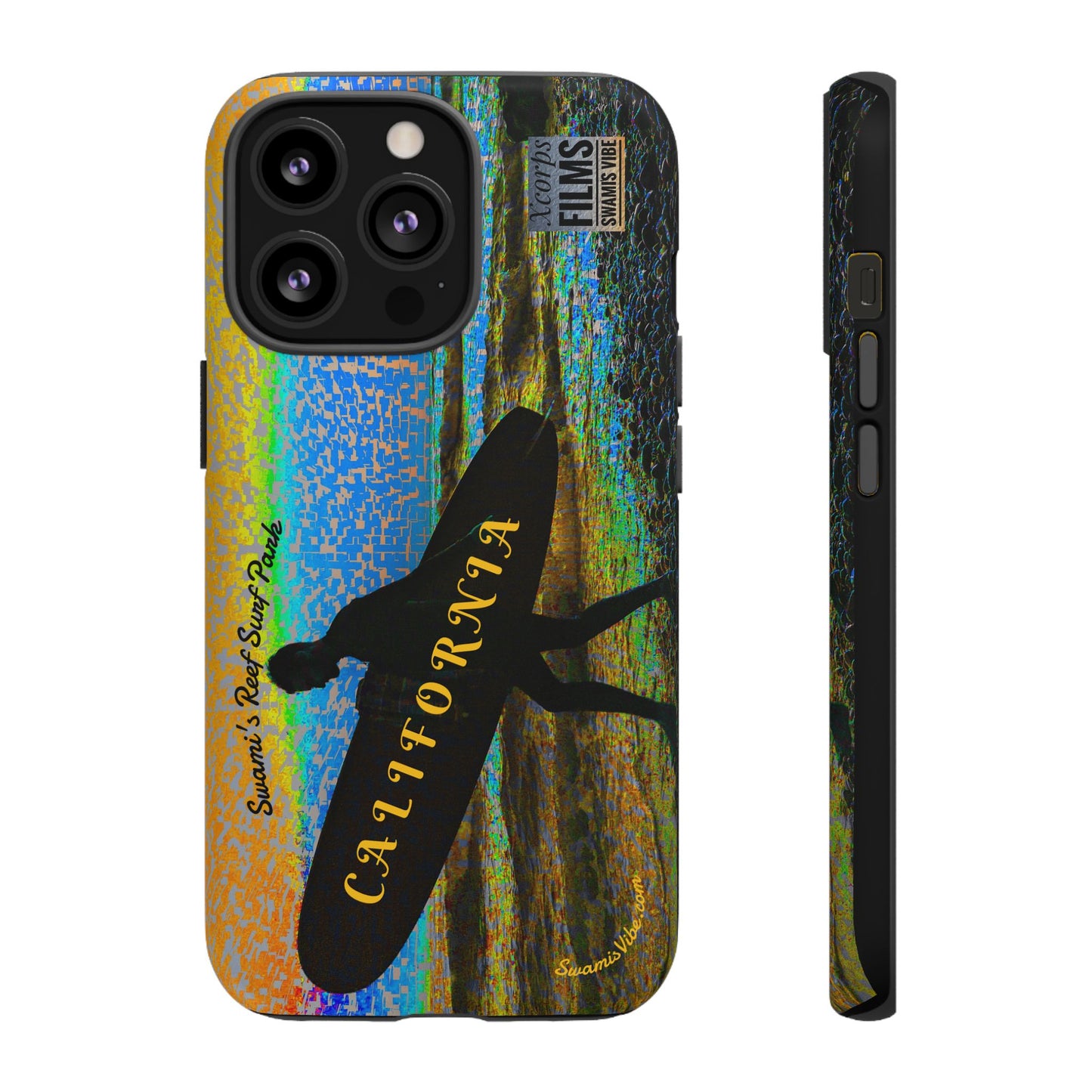 Swamis Vibe Encinitas California JSE Phone Case Designs #1 Swamis Beach Vibe California Surf Phone Case, Tropical Vibes, Ideal for Beach Lovers, Unique Gift for Summer, Vacation Accessories, Trendy Style