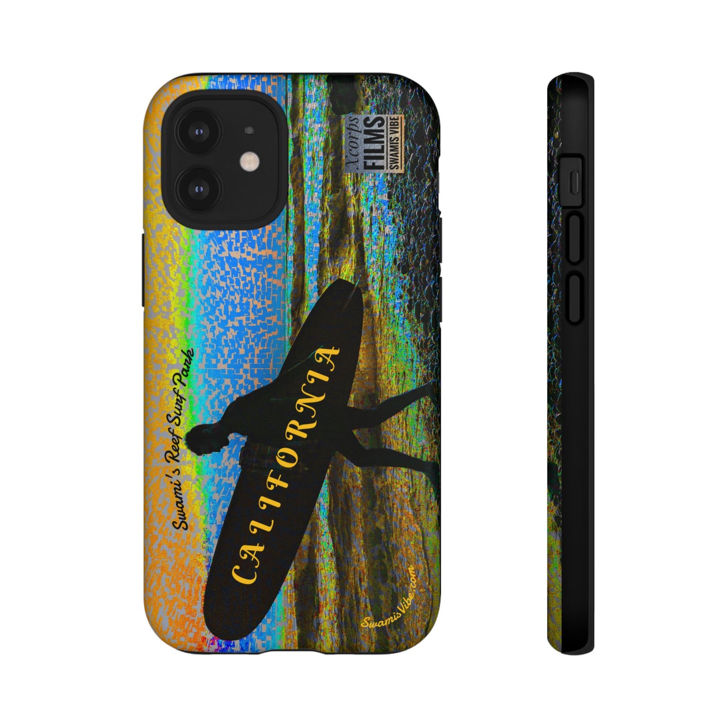 Swamis Vibe Encinitas California JSE Phone Case Designs #1 Swamis Beach Vibe California Surf Phone Case, Tropical Vibes, Ideal for Beach Lovers, Unique Gift for Summer, Vacation Accessories, Trendy Style