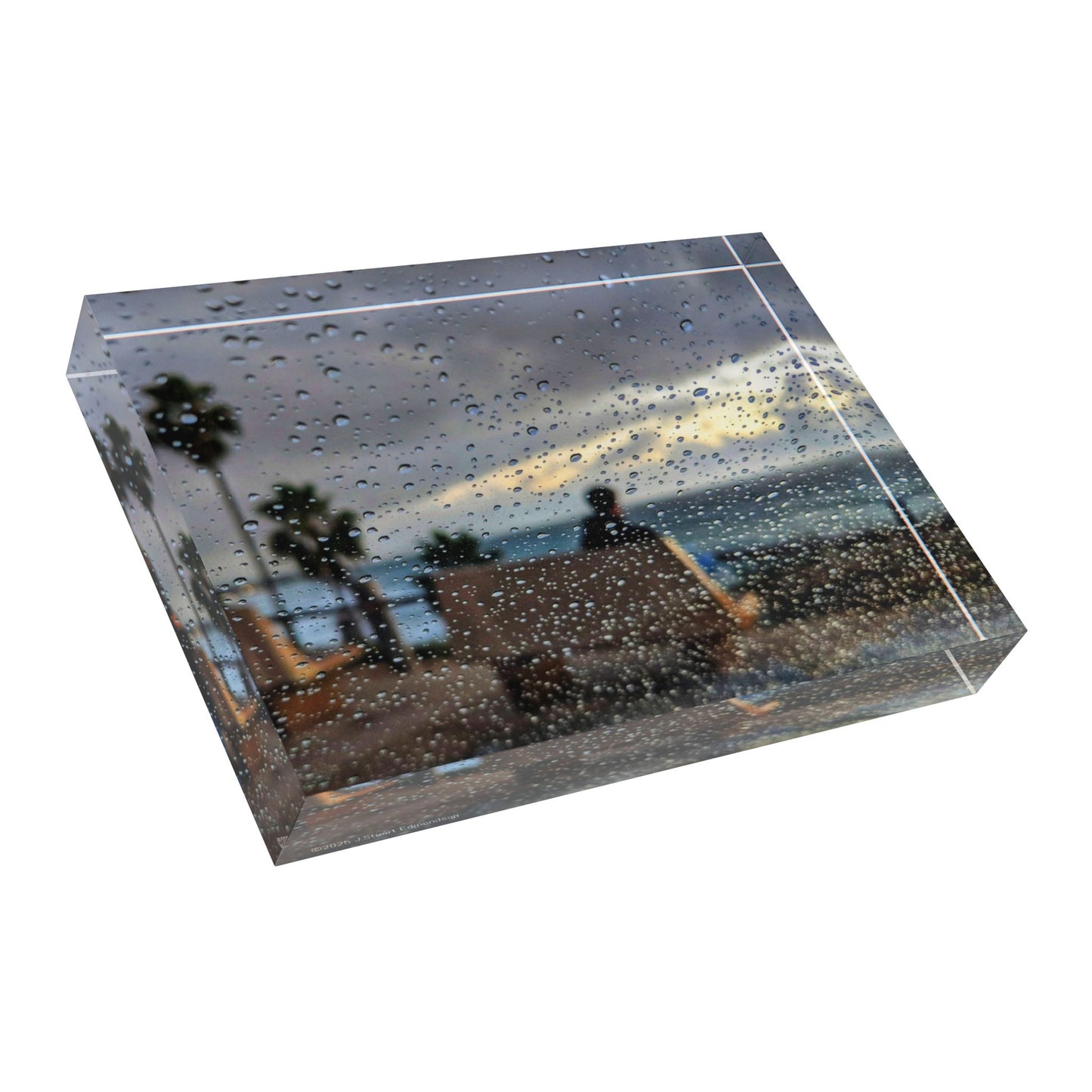 Swamis Vibe Surf and Sunsets Swamis Rainy Day at Swamis Photo Block, Custom Picture Display, Home Decor Gift, Keepsake Block, Nature Photography Decor