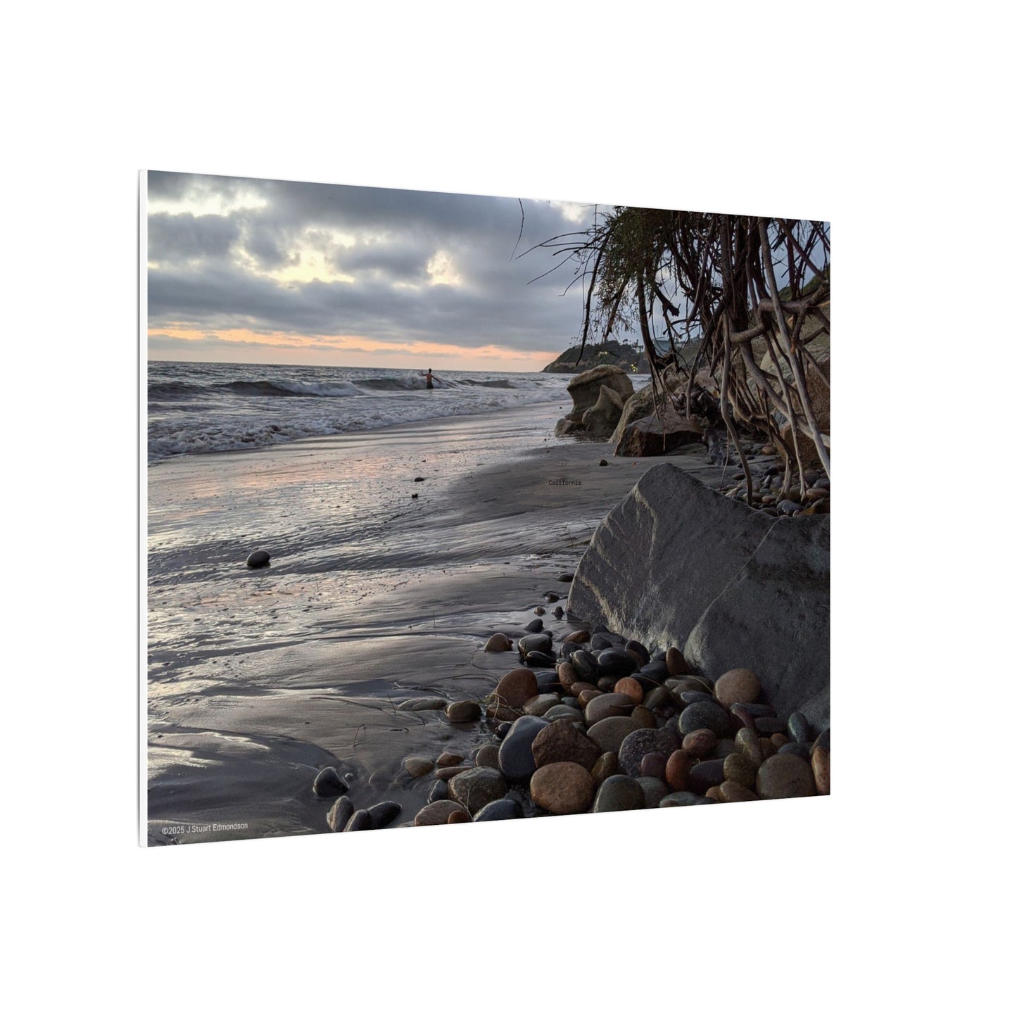 Swamis Vibe Encinitas California JSE Photography Canvas Print #1221 South Swamis Coastal Serenity Matte Canvas Print, Beach Decor, Ocean Wall Art, Nature Photography, Home Office Decoration