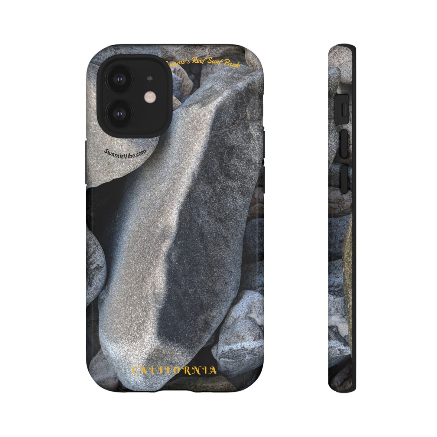 Swamis Vibe Encinitas California JSE Phone Case Designs #3. Swamis Beach Melted Rocks Durable Phone Case with Rock Design, Tough Cases for Outdoorsy Souls, Unique Gift for Nature Lovers, Perfect for Hiking and Adventure