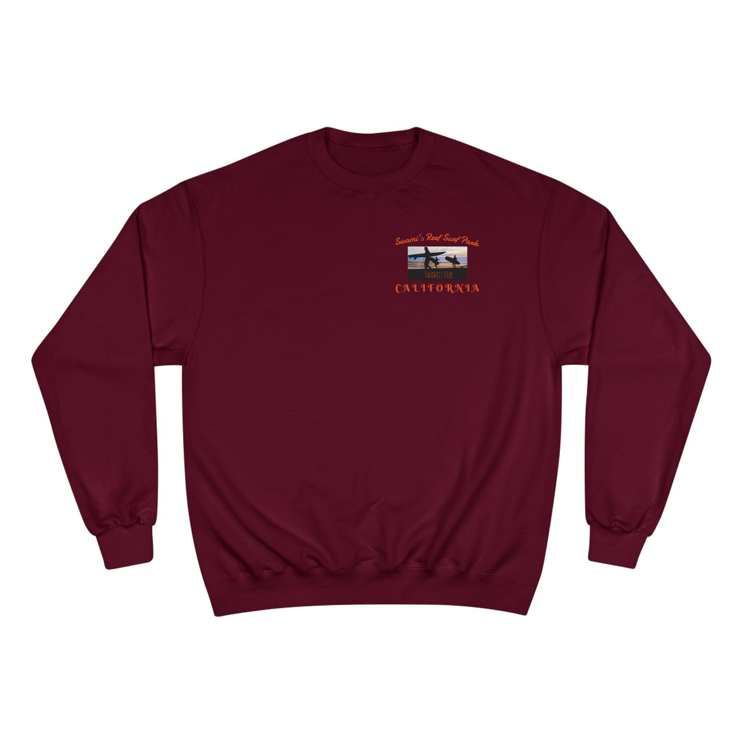 Swamis Vibe Encinitas California JSE Designs #1. Custom Designed Swamis Surf Park Crewneck Unisex Sweatshirt