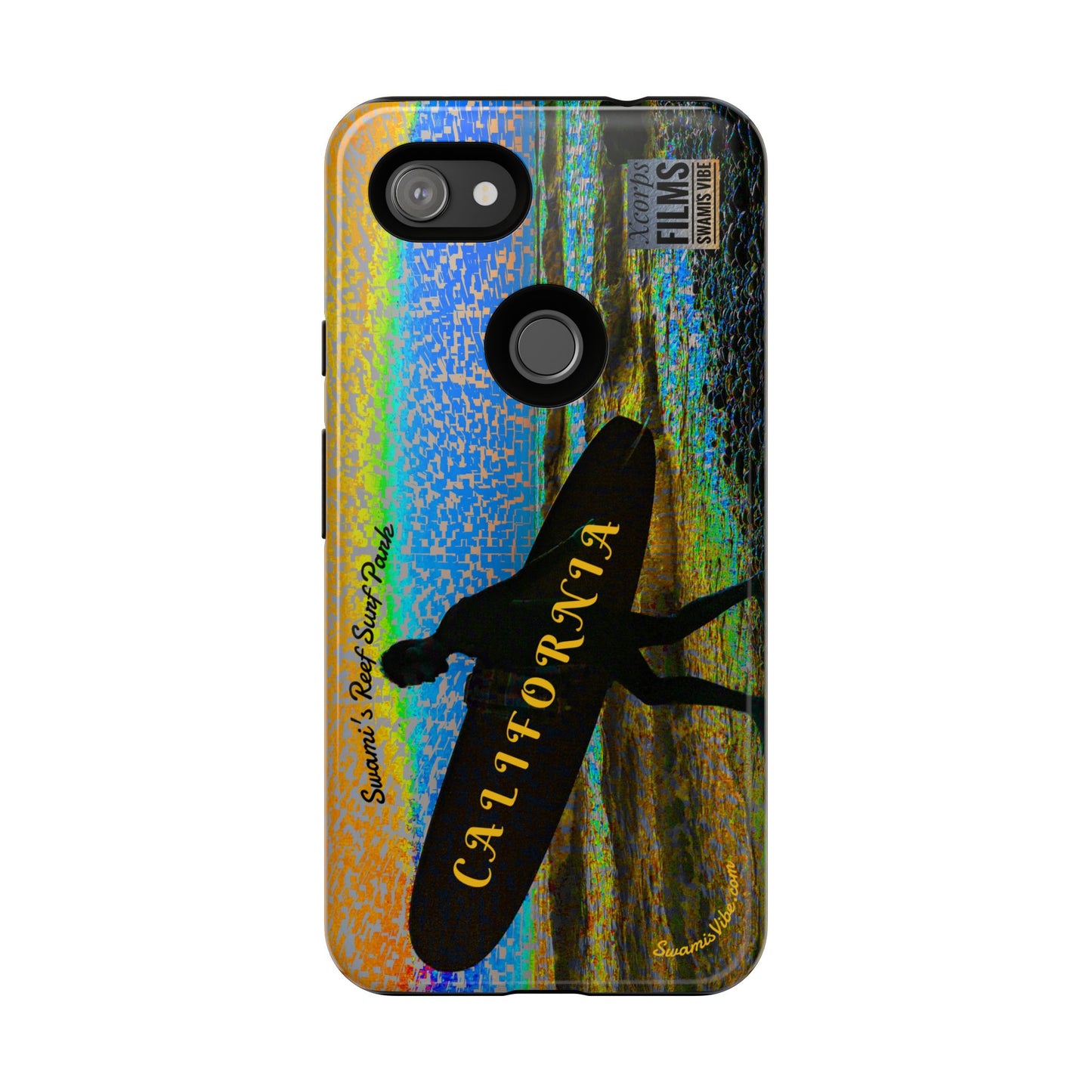 Swamis Vibe Encinitas California JSE Phone Case Designs #1 Swamis Beach Vibe California Surf Phone Case, Tropical Vibes, Ideal for Beach Lovers, Unique Gift for Summer, Vacation Accessories, Trendy Style