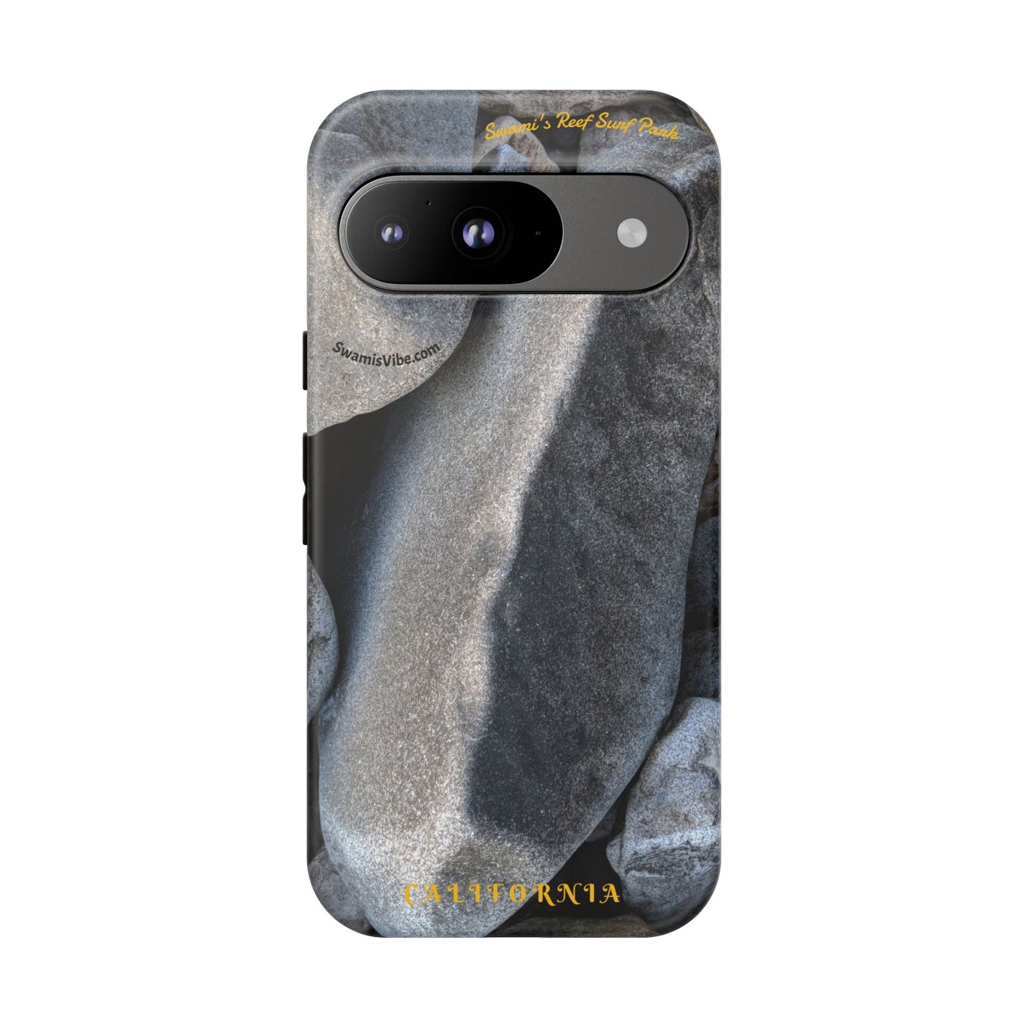 Swamis Vibe Encinitas California JSE Phone Case Designs #3. Swamis Beach Melted Rocks Durable Phone Case with Rock Design, Tough Cases for Outdoorsy Souls, Unique Gift for Nature Lovers, Perfect for Hiking and Adventure