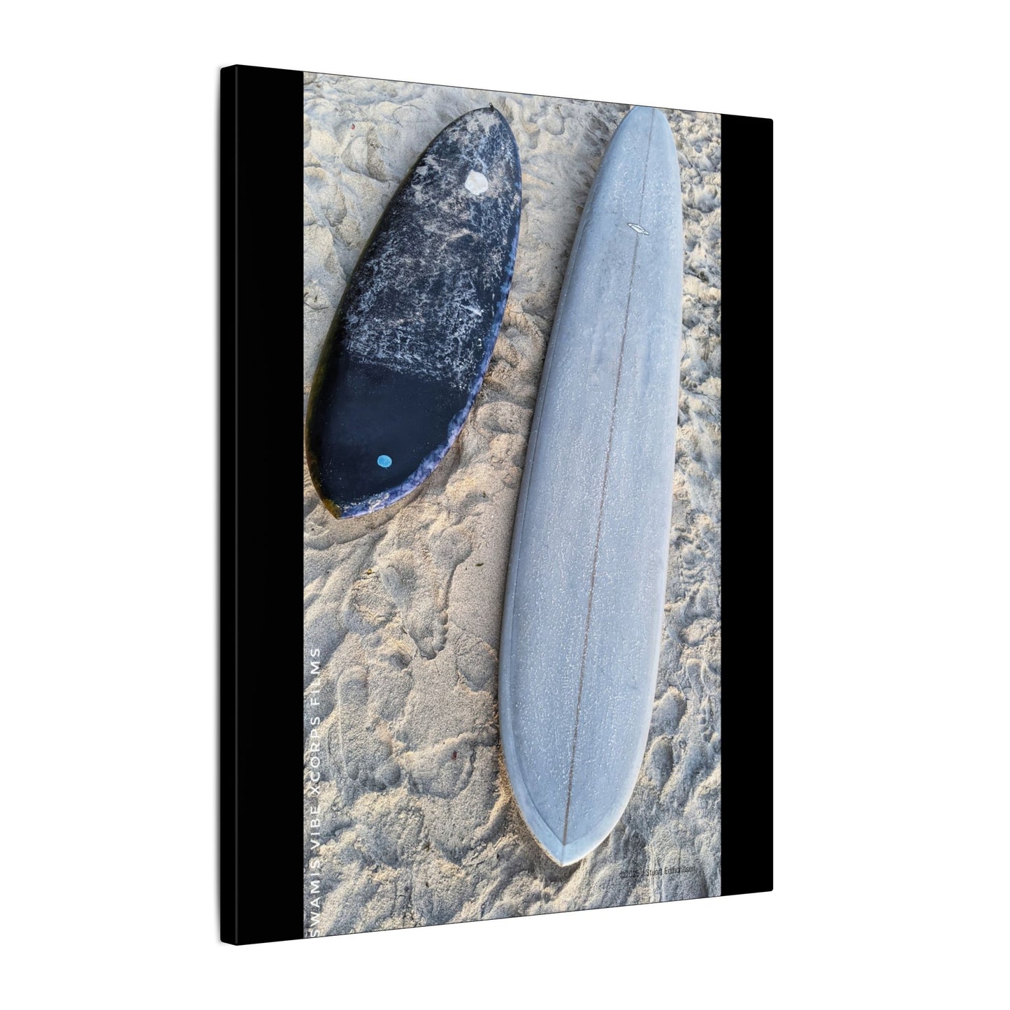 Swamis Vibe Encinitas California JSE Photograph #312 Swamis Surfboards by Ed Burke Surfboard Canvas Art Print, Coastal Home Decor, Beach Wall Art, Surfing Gift, Ocean Vibes, Nautical Wall Hanging