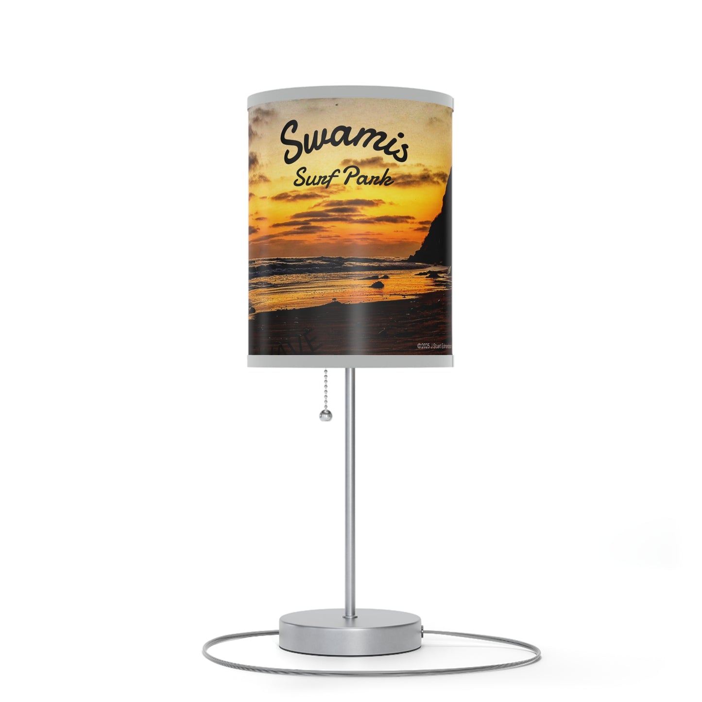 Swamis Vibe Sunset Beach Table Lamp, Nightstand Decor, Beach Lover Gift, Coastal Home Accent, Warm Glow for Relaxation