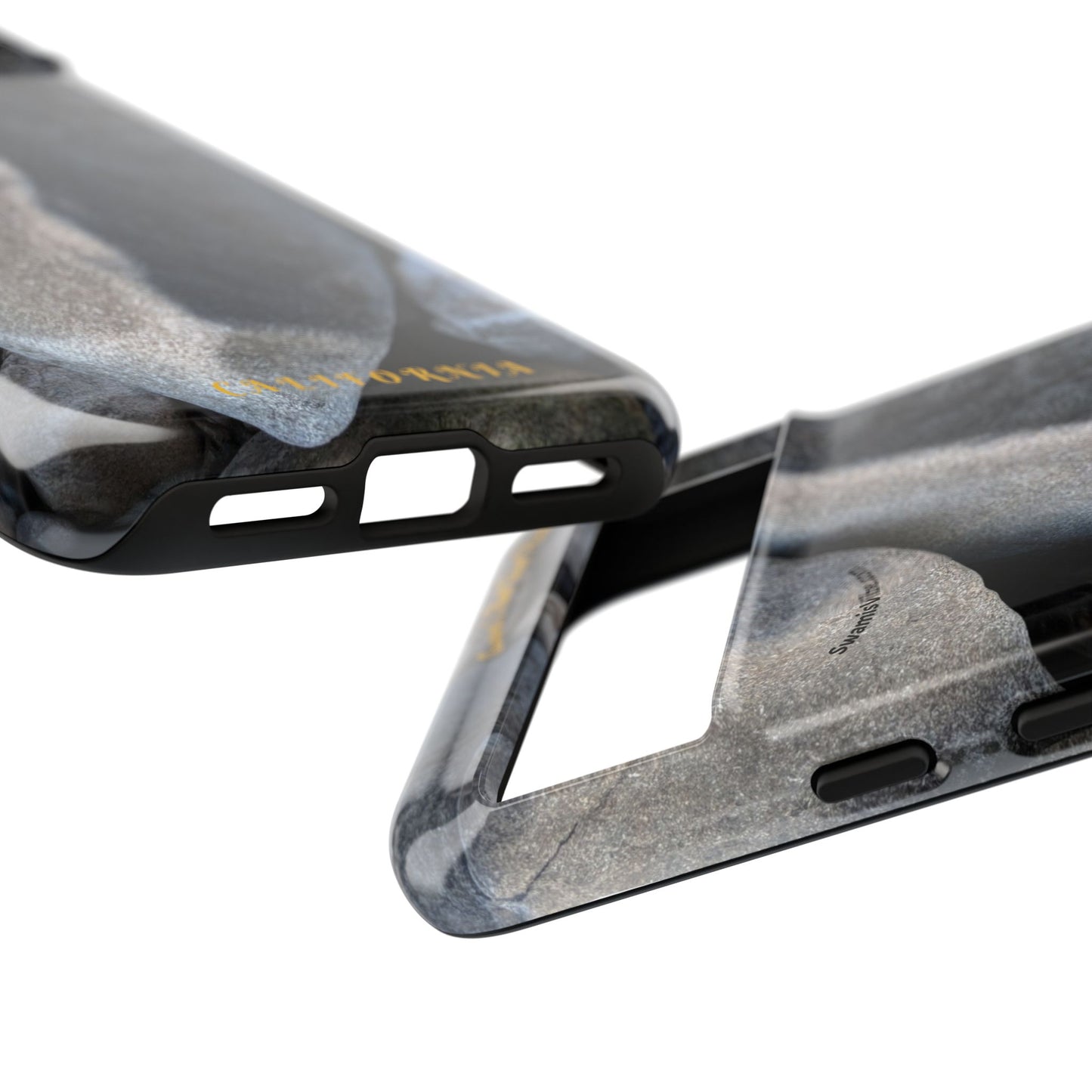 Swamis Vibe Encinitas California JSE Phone Case Designs #3. Swamis Beach Melted Rocks Durable Phone Case with Rock Design, Tough Cases for Outdoorsy Souls, Unique Gift for Nature Lovers, Perfect for Hiking and Adventure