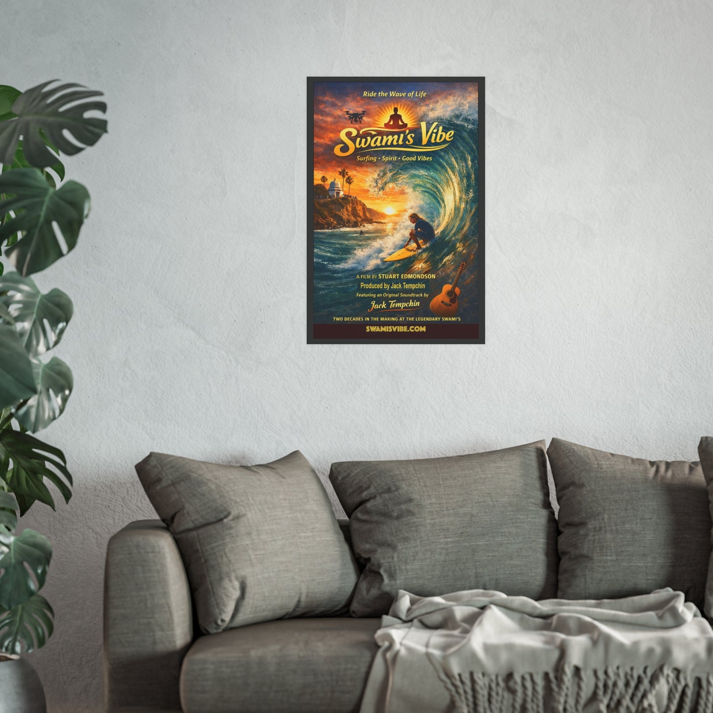 Swami's Vibe Surf Film Poster — Surfing • Spirit • Good Vibes' large 20x30 Art Print Poster