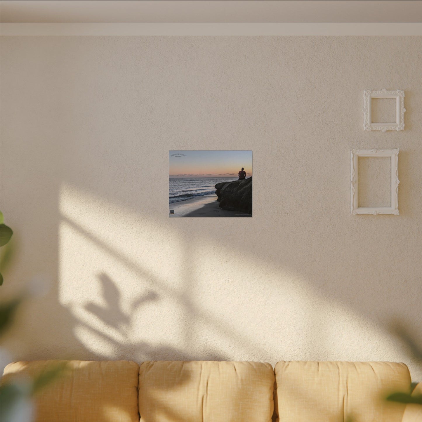 Swamis Vibe Encinitas California JSE Photograph #251 Meditation Serene Beach Canvas Print, Wall Decor, Coastal Art, Home Decor, Nature Wall Art, Perfect Gift for Ocean Lovers