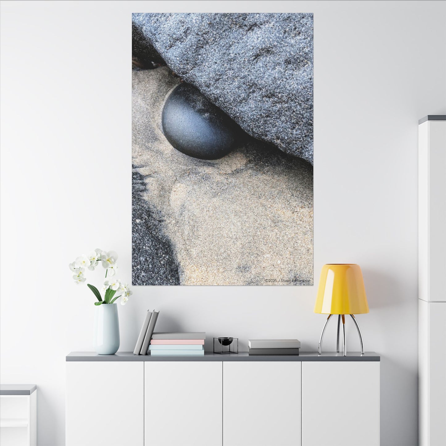 Swamis Vibe Encinitas California JSE Photograph #238 Swamis Rock Abstractions - The Dragons Eye Nature Canvas Art Print, Modern Home Decor, Wall Art, Gift for Nature Lovers, Elegant Room Decoration, Unique Artwork