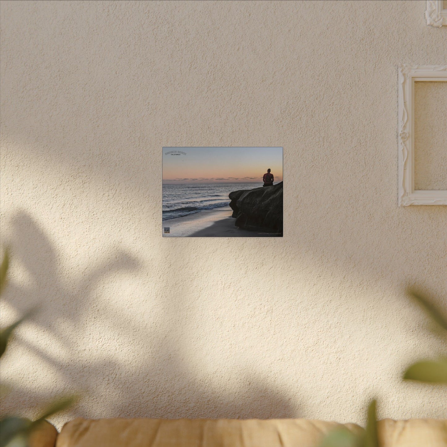 Swamis Vibe Encinitas California JSE Photograph #251 Meditation Serene Beach Canvas Print, Wall Decor, Coastal Art, Home Decor, Nature Wall Art, Perfect Gift for Ocean Lovers