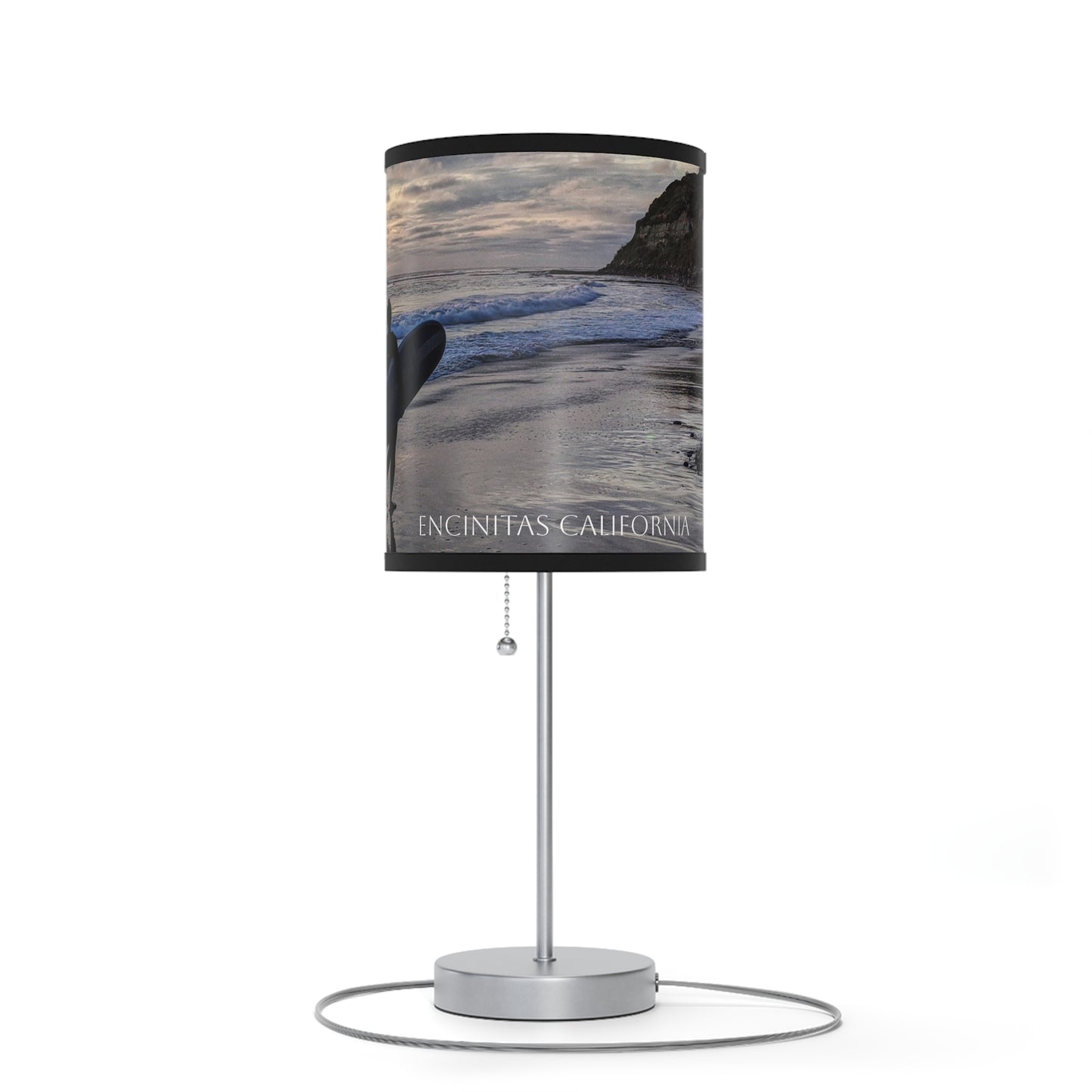 Swamis Vibe Beach Sunset Surfers #7. Desk Table Lamp Surf-Themed Table Lamp, Perfect for Beach Lovers, Coastal Decor, Home Lighting, Gift for Surfers, Nautical Room Accent