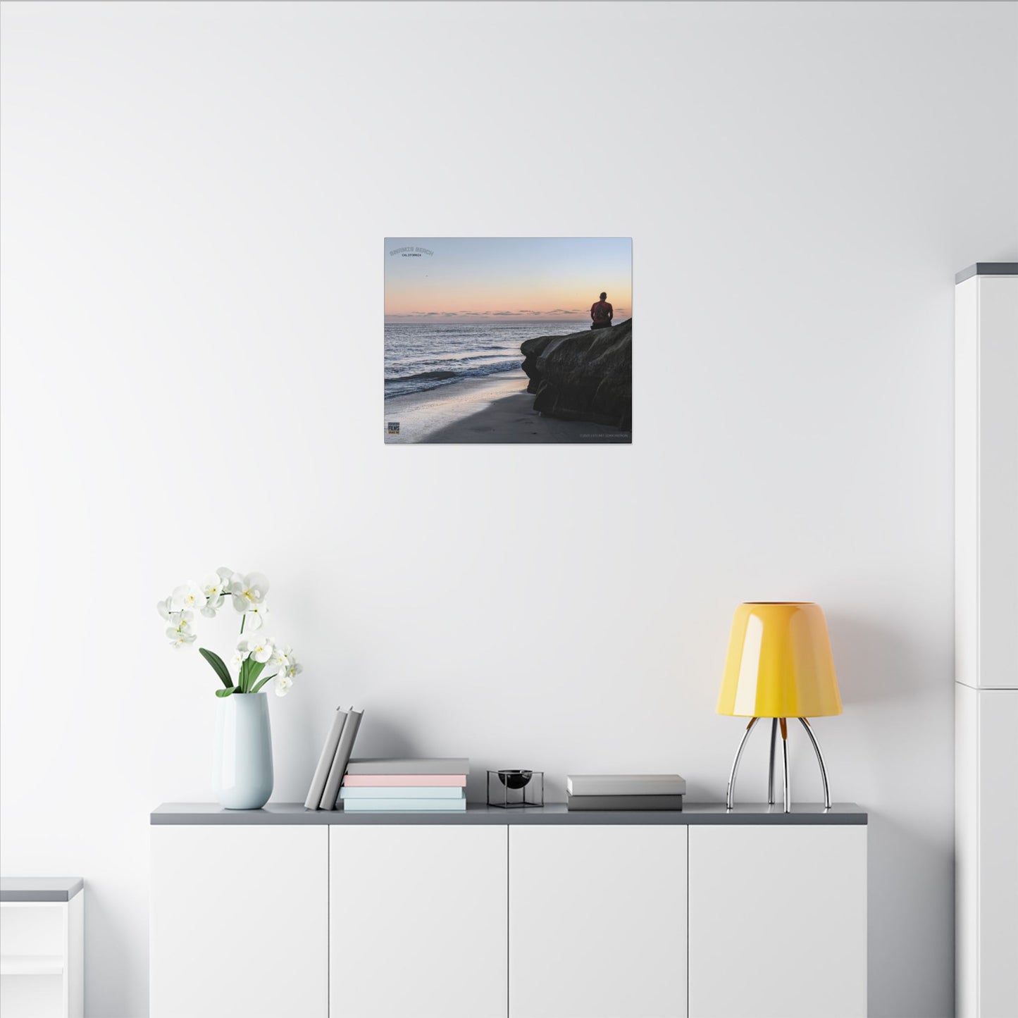 Swamis Vibe Encinitas California JSE Photograph #251 Meditation Serene Beach Canvas Print, Wall Decor, Coastal Art, Home Decor, Nature Wall Art, Perfect Gift for Ocean Lovers