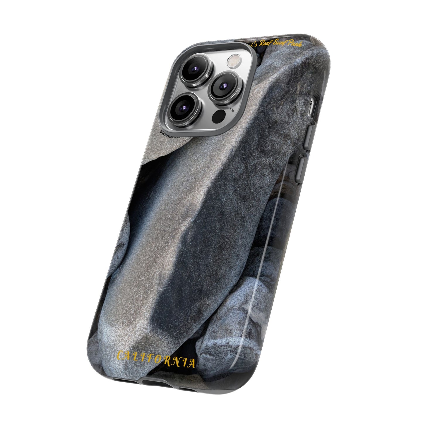 Swamis Vibe Encinitas California JSE Phone Case Designs #3. Swamis Beach Melted Rocks Durable Phone Case with Rock Design, Tough Cases for Outdoorsy Souls, Unique Gift for Nature Lovers, Perfect for Hiking and Adventure