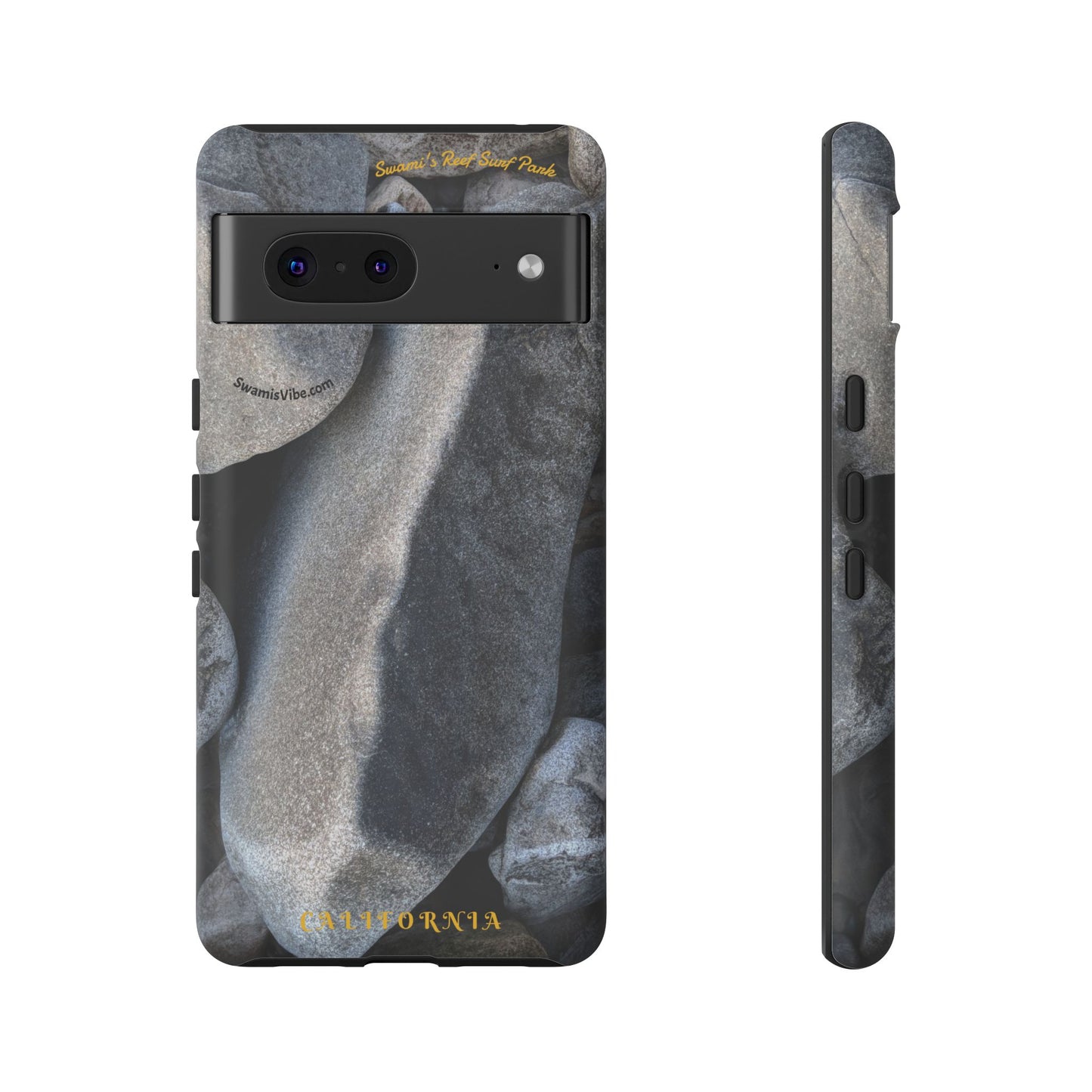 Swamis Vibe Encinitas California JSE Phone Case Designs #3. Swamis Beach Melted Rocks Durable Phone Case with Rock Design, Tough Cases for Outdoorsy Souls, Unique Gift for Nature Lovers, Perfect for Hiking and Adventure