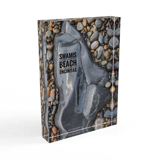 Swamis Sunsets Photo Series - Swamis Melted Rocks #1. Beach Photo Block Decor | Swamis Beach Encinitas Wall Art, Coastal Gift, Home Decor, Photography Display, Nature Decoration