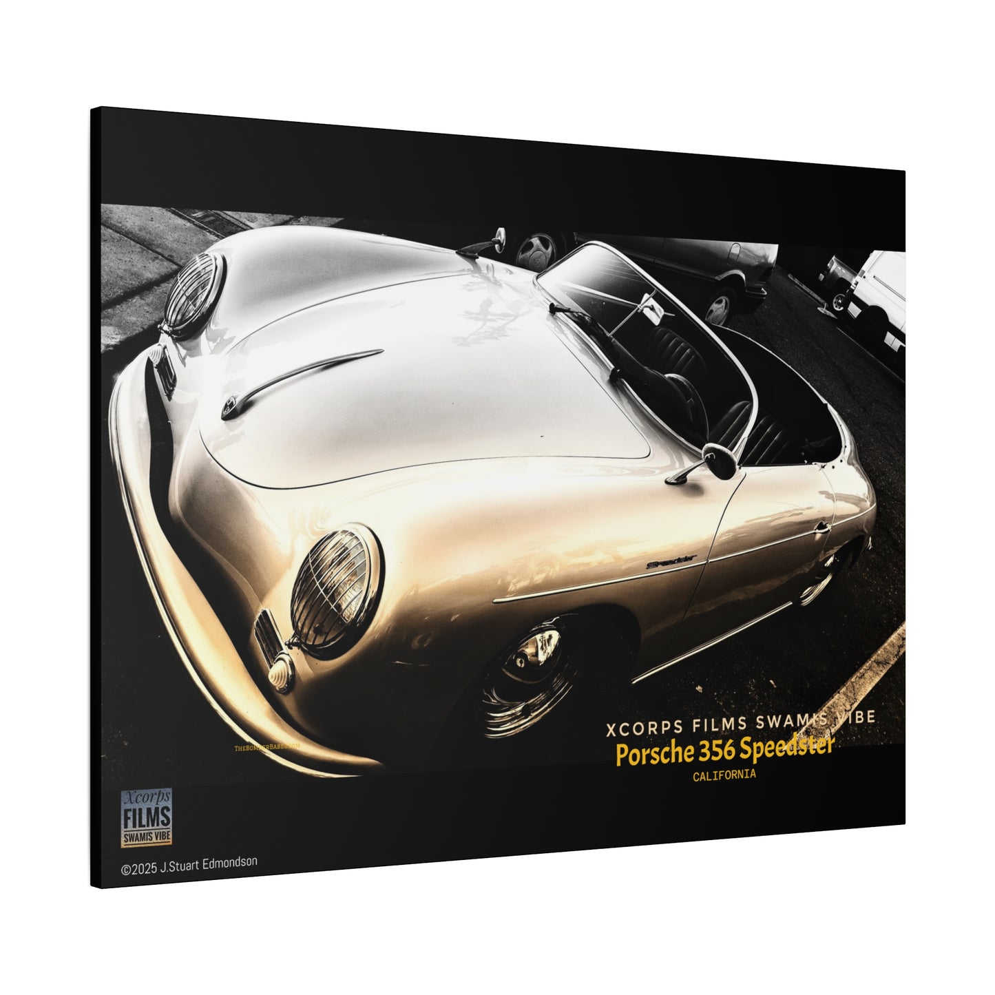 Swamis Vibe Encinitas California JSE Photograph #1146 Porsche 356 Speedster Swamis Surf Park Encinitas California