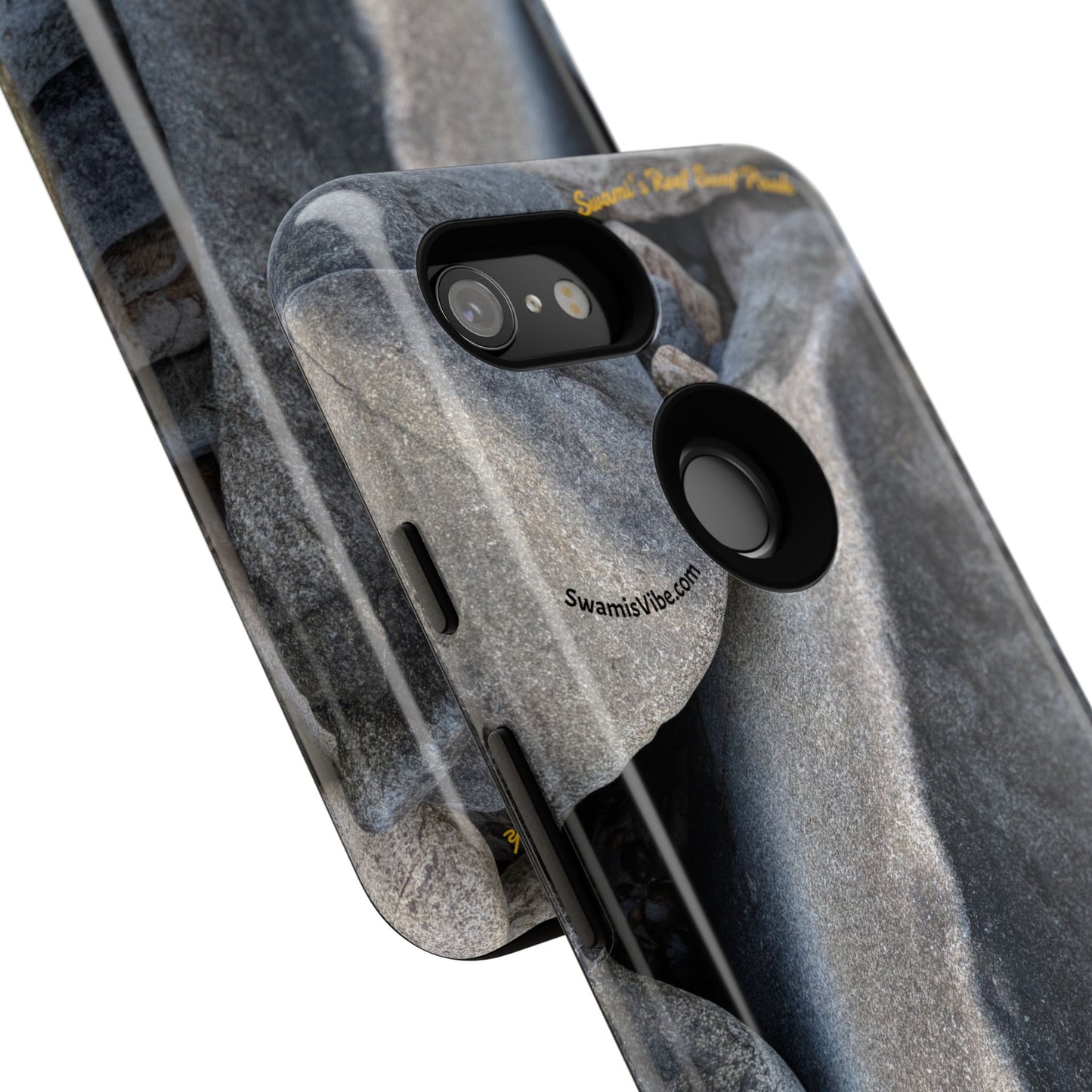 Swamis Vibe Encinitas California JSE Phone Case Designs #3. Swamis Beach Melted Rocks Durable Phone Case with Rock Design, Tough Cases for Outdoorsy Souls, Unique Gift for Nature Lovers, Perfect for Hiking and Adventure