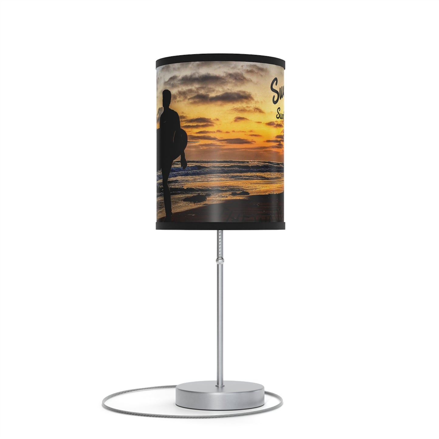 Swamis Vibe Sunset Beach Table Lamp, Nightstand Decor, Beach Lover Gift, Coastal Home Accent, Warm Glow for Relaxation