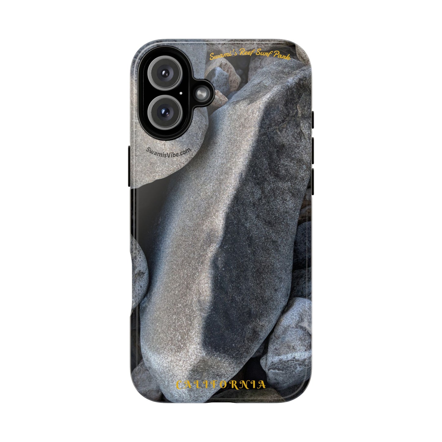 Swamis Vibe Encinitas California JSE Phone Case Designs #3. Swamis Beach Melted Rocks Durable Phone Case with Rock Design, Tough Cases for Outdoorsy Souls, Unique Gift for Nature Lovers, Perfect for Hiking and Adventure