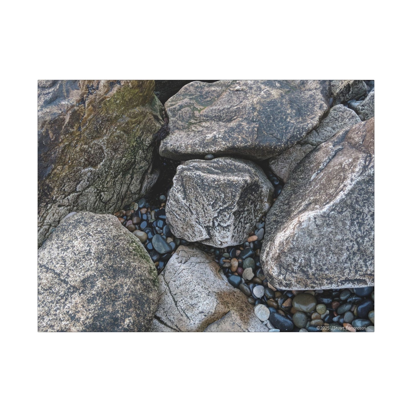 Swamis Vibe Encinitas California JSE Photograph #125 Swamis Melted Rocks Natural Rock Texture Canvas Wall Art, Home Decor, Rustic Wall Art, Office Decor, Nature Lover Gift, Earthy Decor