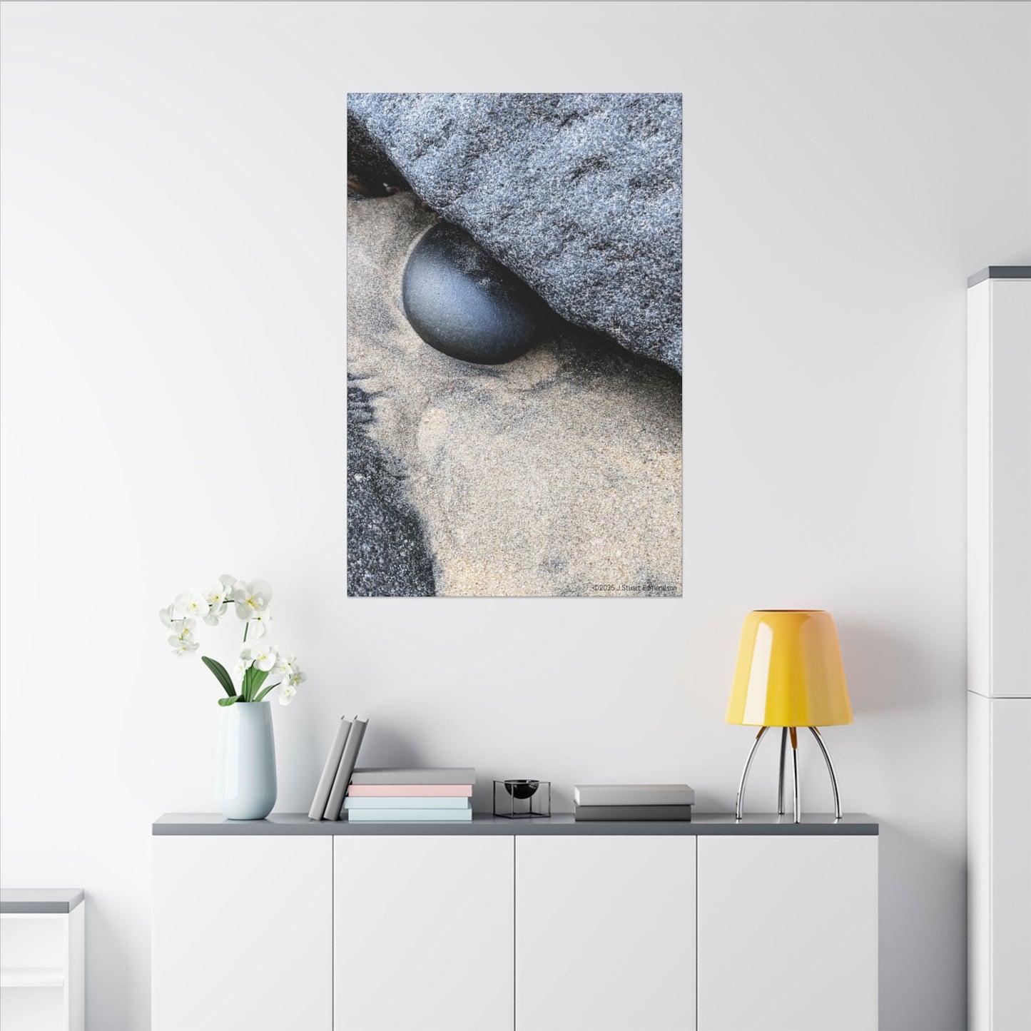 Swamis Vibe Encinitas California JSE Photograph #238 Swamis Rock Abstractions - The Dragons Eye Nature Canvas Art Print, Modern Home Decor, Wall Art, Gift for Nature Lovers, Elegant Room Decoration, Unique Artwork