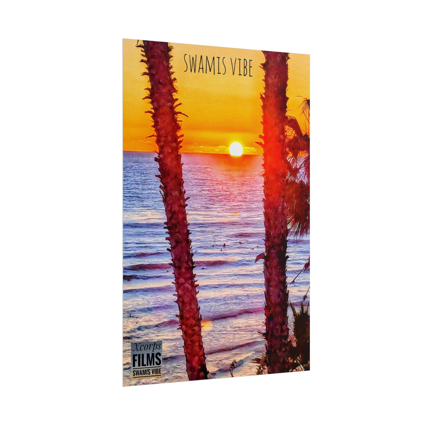 Swamis Sunset Poster – Swamis Vibe Film Sunset Wall Art 20x30 Poster