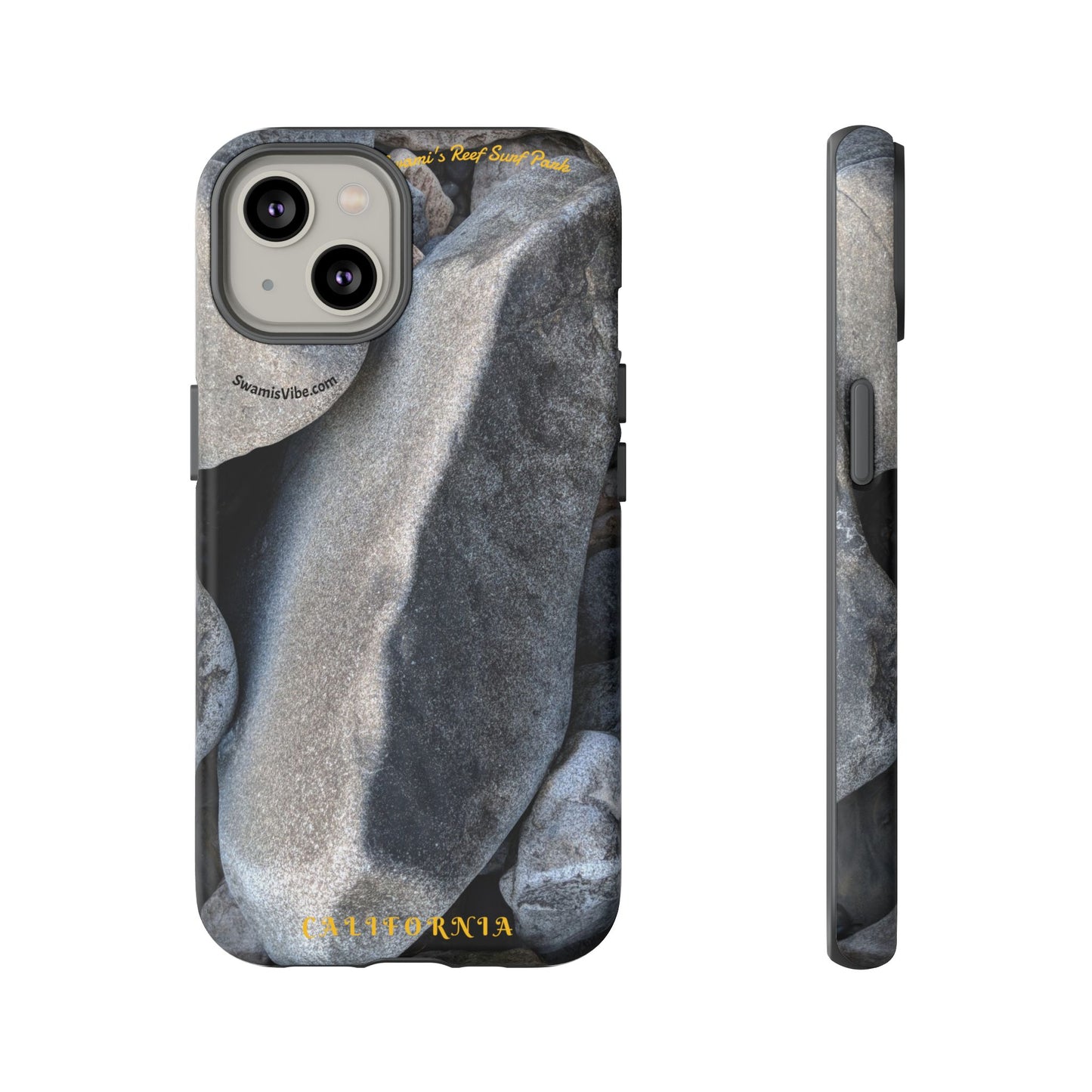 Swamis Vibe Encinitas California JSE Phone Case Designs #3. Swamis Beach Melted Rocks Durable Phone Case with Rock Design, Tough Cases for Outdoorsy Souls, Unique Gift for Nature Lovers, Perfect for Hiking and Adventure