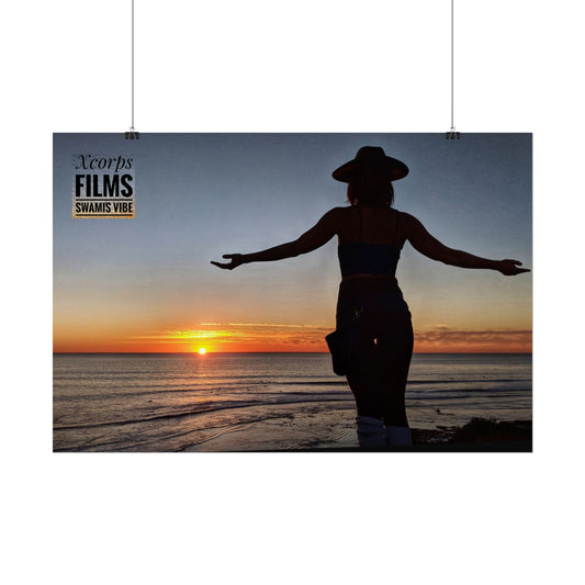 Sunset Tribute Poster – Swamis Vibe Film Player Maura Wall Art 20x30 Poster