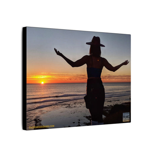 Swamis Vibe Encinitas California JSE Photograph #334 Swamis Sunset Tribute Wall Art, Matte Canvas Print, Beach Decor, Inspirational Home Decor, Gift for Nature Lovers, Relaxing Artwork