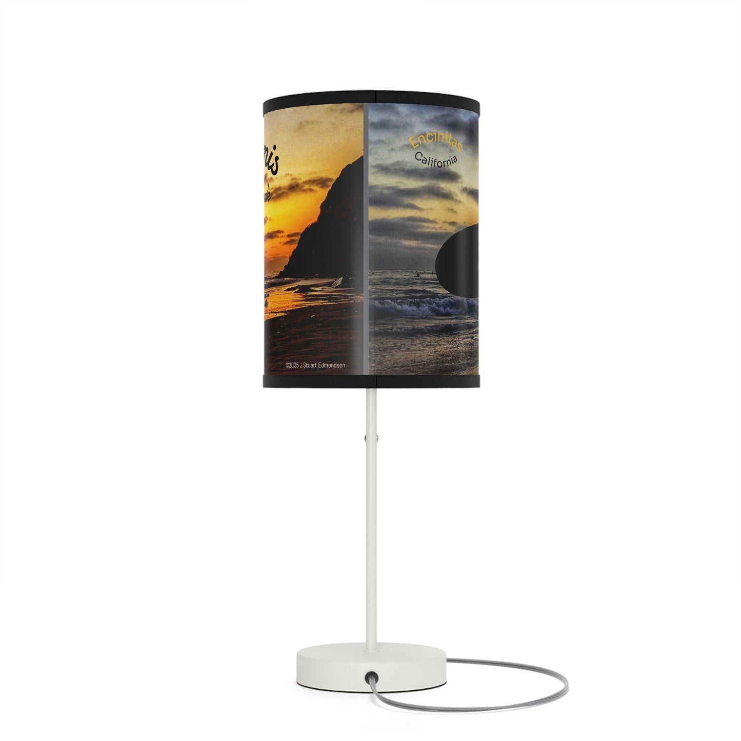 Swamis Vibe Sunset Beach Table Lamp, Nightstand Decor, Beach Lover Gift, Coastal Home Accent, Warm Glow for Relaxation