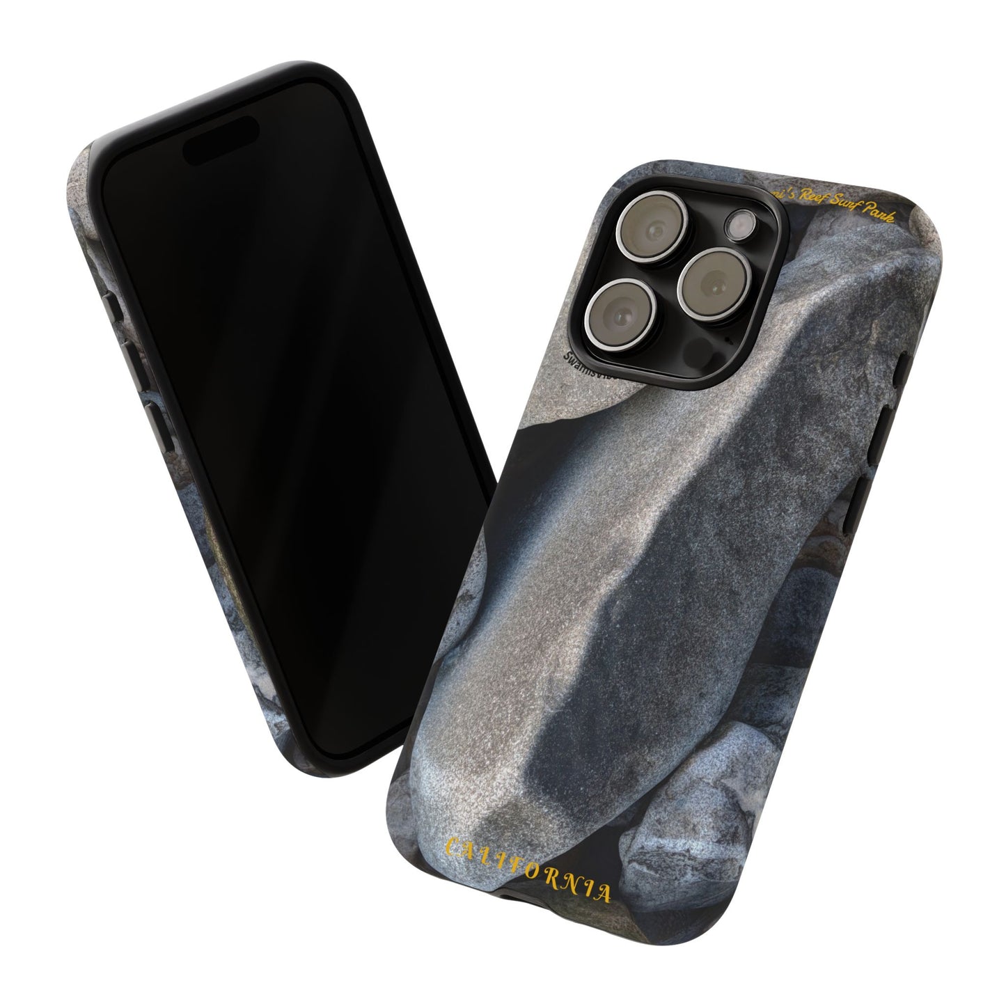 Swamis Vibe Encinitas California JSE Phone Case Designs #3. Swamis Beach Melted Rocks Durable Phone Case with Rock Design, Tough Cases for Outdoorsy Souls, Unique Gift for Nature Lovers, Perfect for Hiking and Adventure