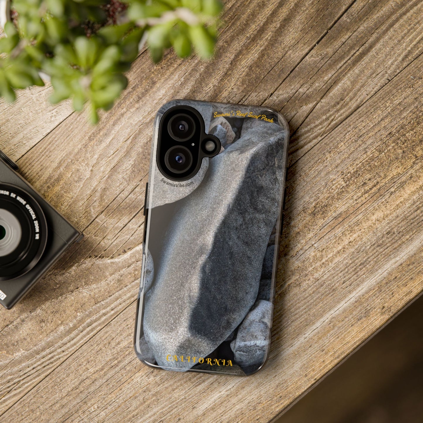 Swamis Vibe Encinitas California JSE Phone Case Designs #3. Swamis Beach Melted Rocks Durable Phone Case with Rock Design, Tough Cases for Outdoorsy Souls, Unique Gift for Nature Lovers, Perfect for Hiking and Adventure