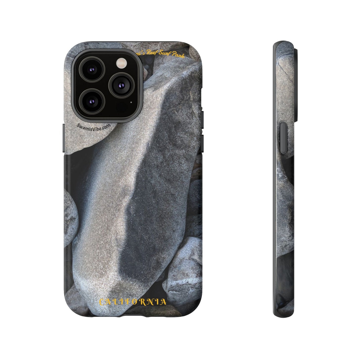 Swamis Vibe Encinitas California JSE Phone Case Designs #3. Swamis Beach Melted Rocks Durable Phone Case with Rock Design, Tough Cases for Outdoorsy Souls, Unique Gift for Nature Lovers, Perfect for Hiking and Adventure
